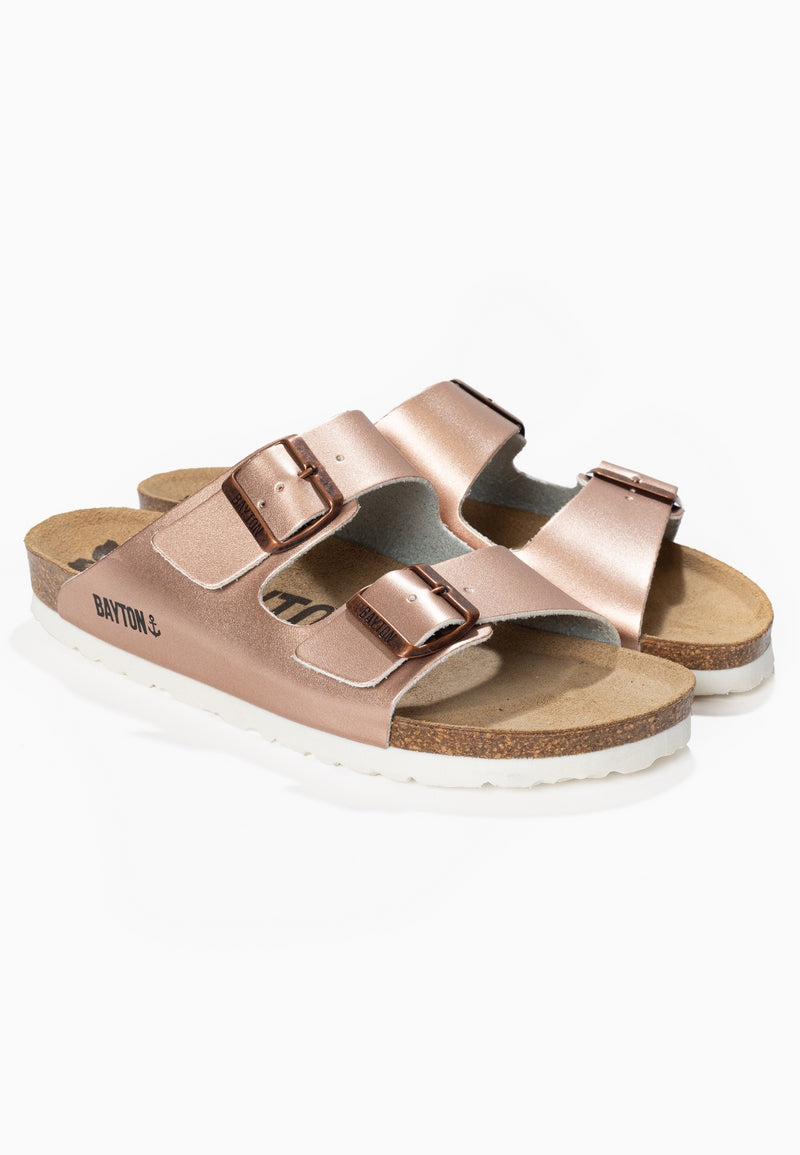 Sandalias Atlas en oro rosa