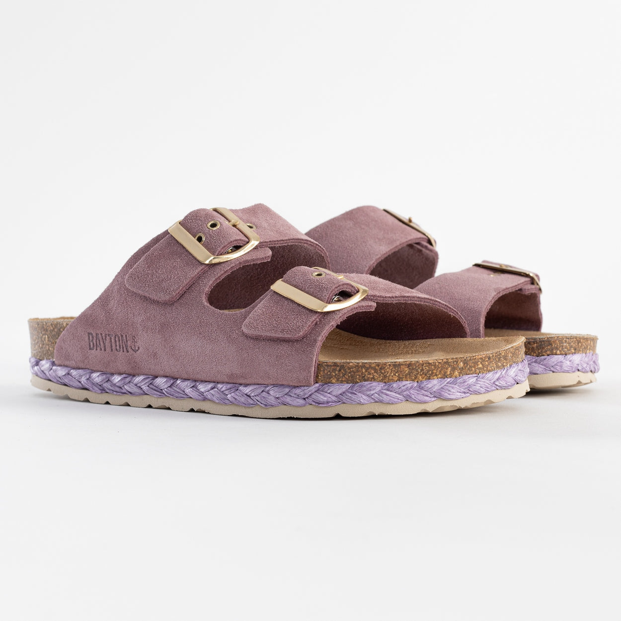 Sandalias Atlas 2 Tiras Rosa Viejo