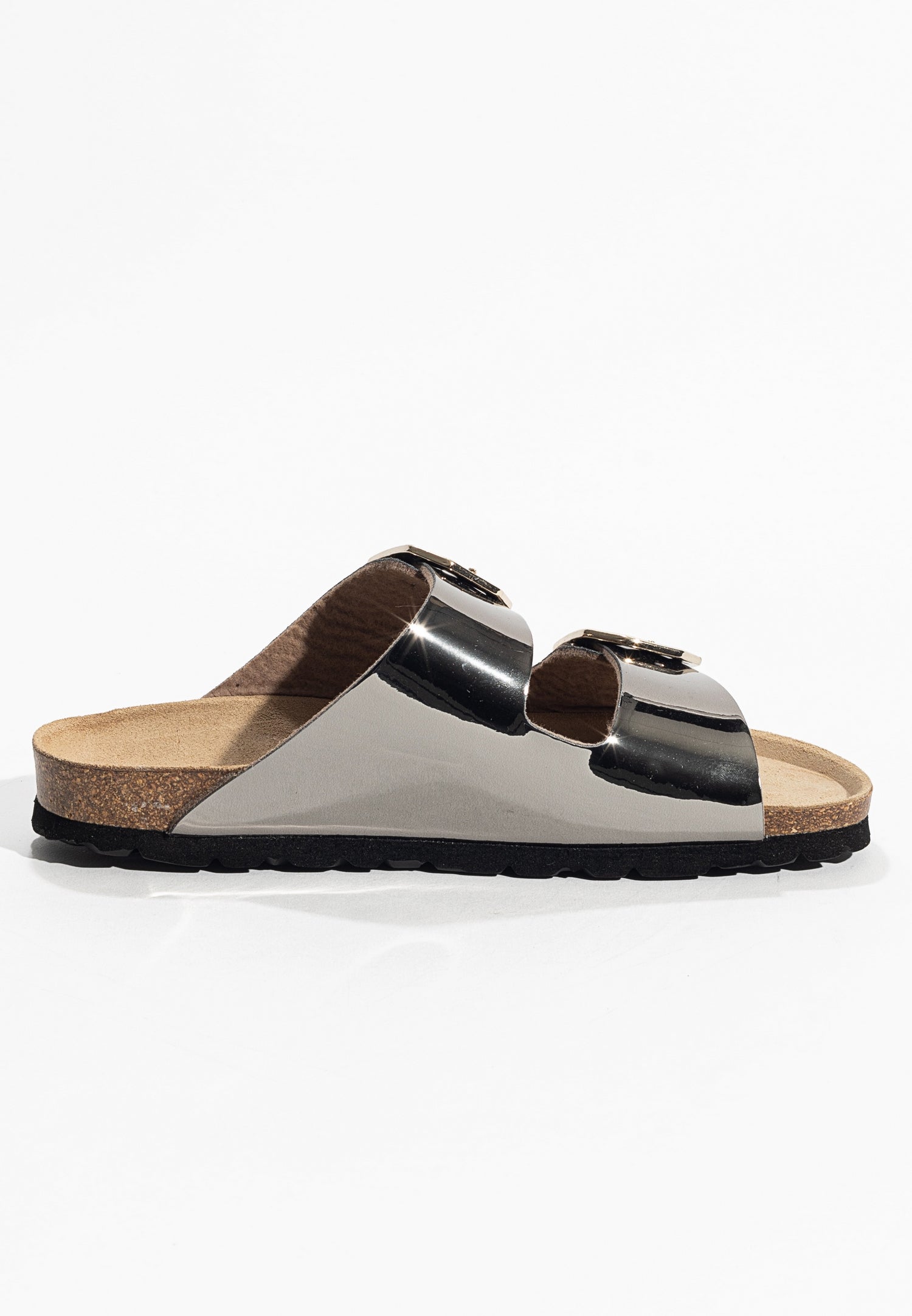 Atlas 2 Straps Dark Silver Sandals