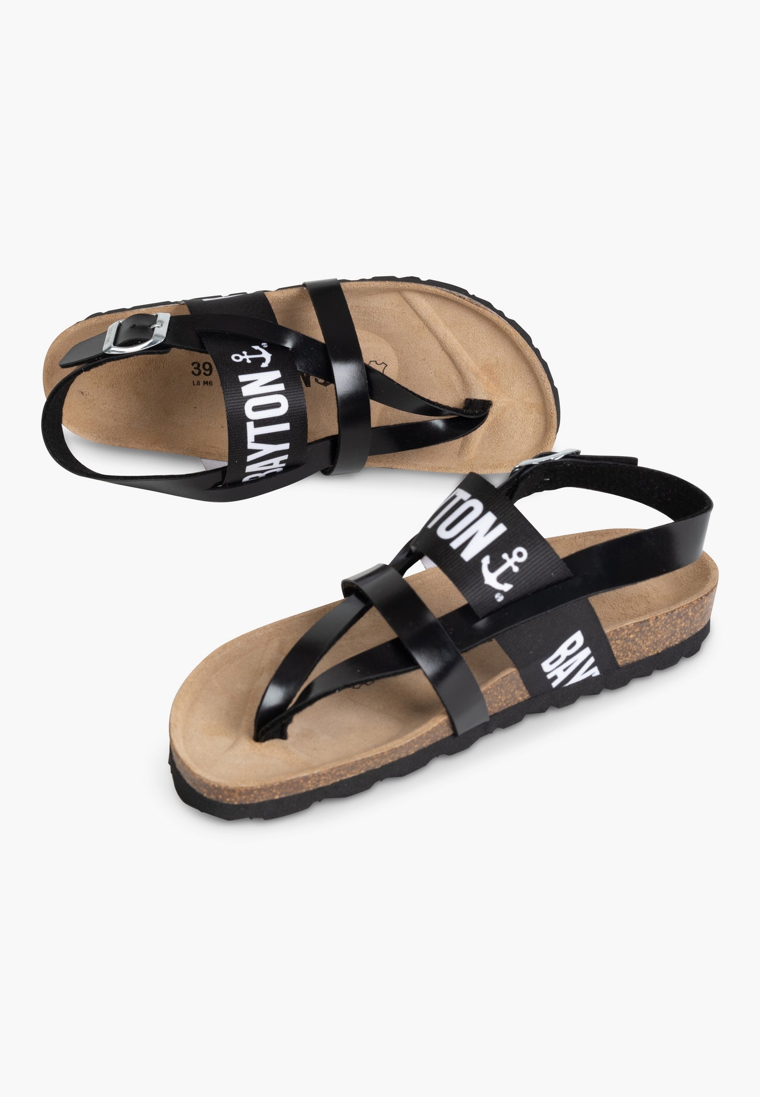 Sandalias Multitiras Sunset Negro