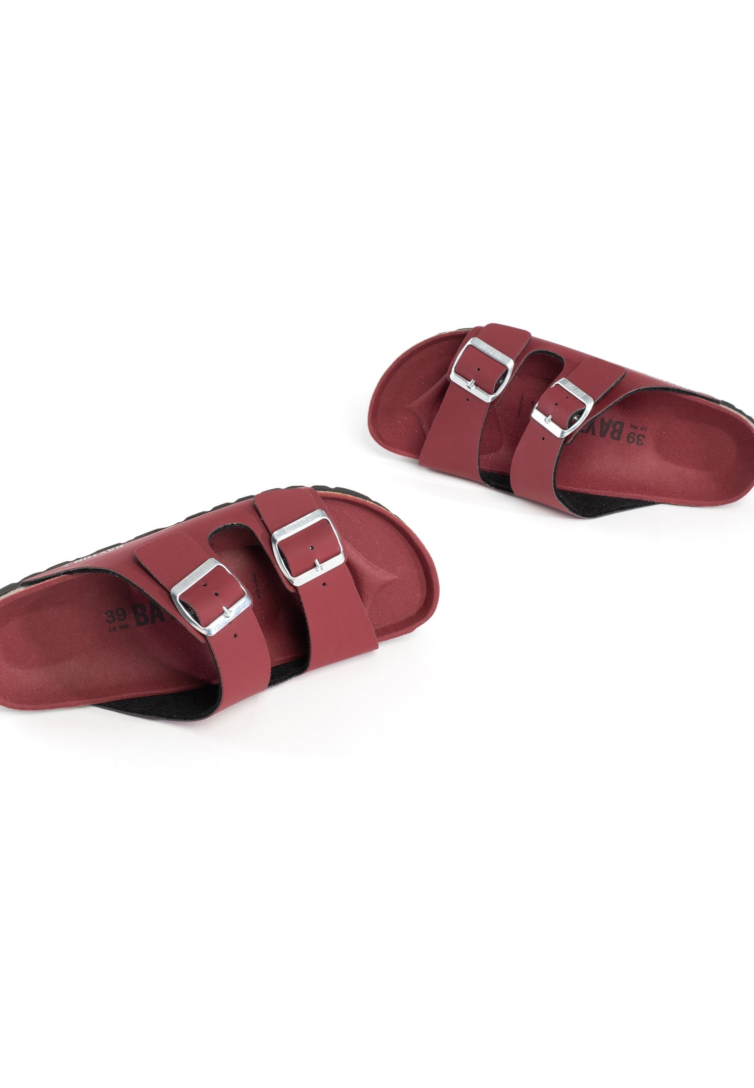 Atlas Bordeaux 2 Strap Sandals