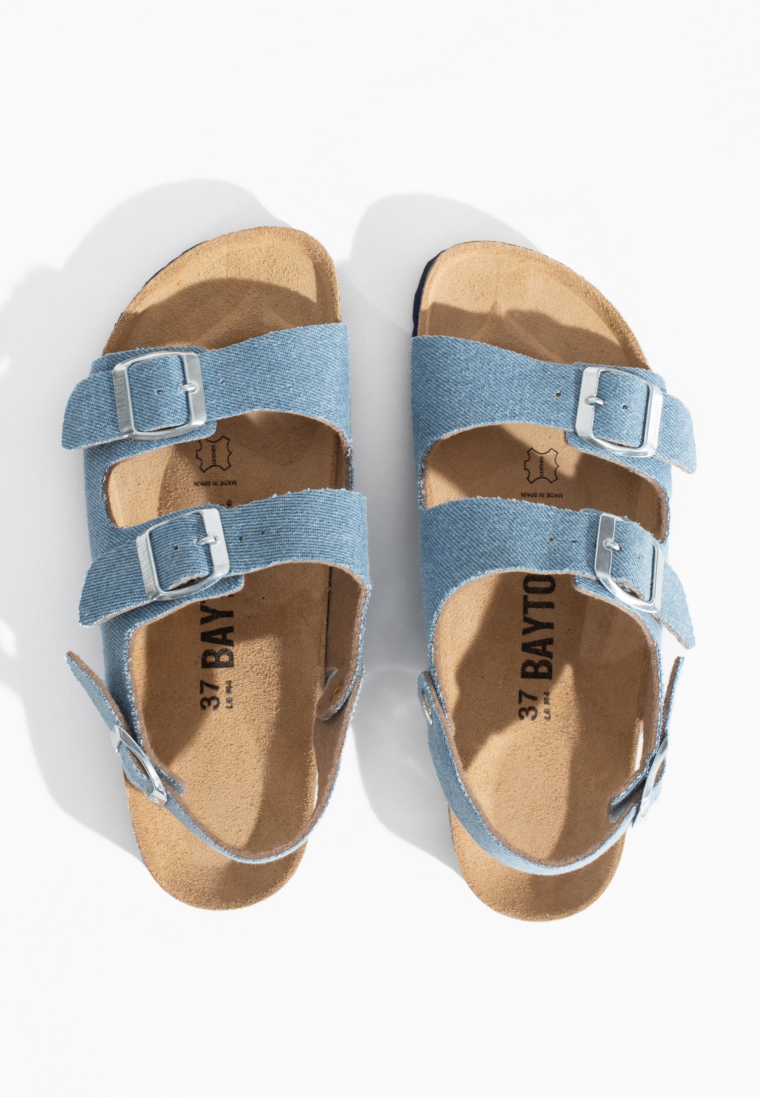 Sandales Achille Bleu Clair Denim Multi-Brides