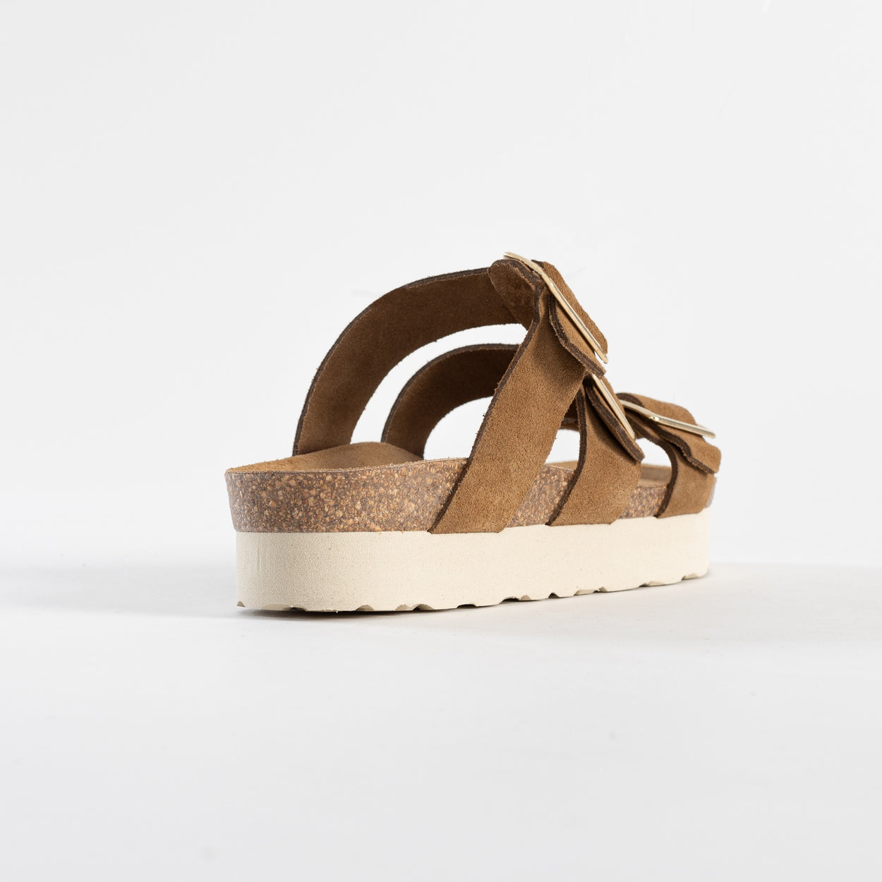 Sandales Castelo Camel à Plateforme en cuir Suédé