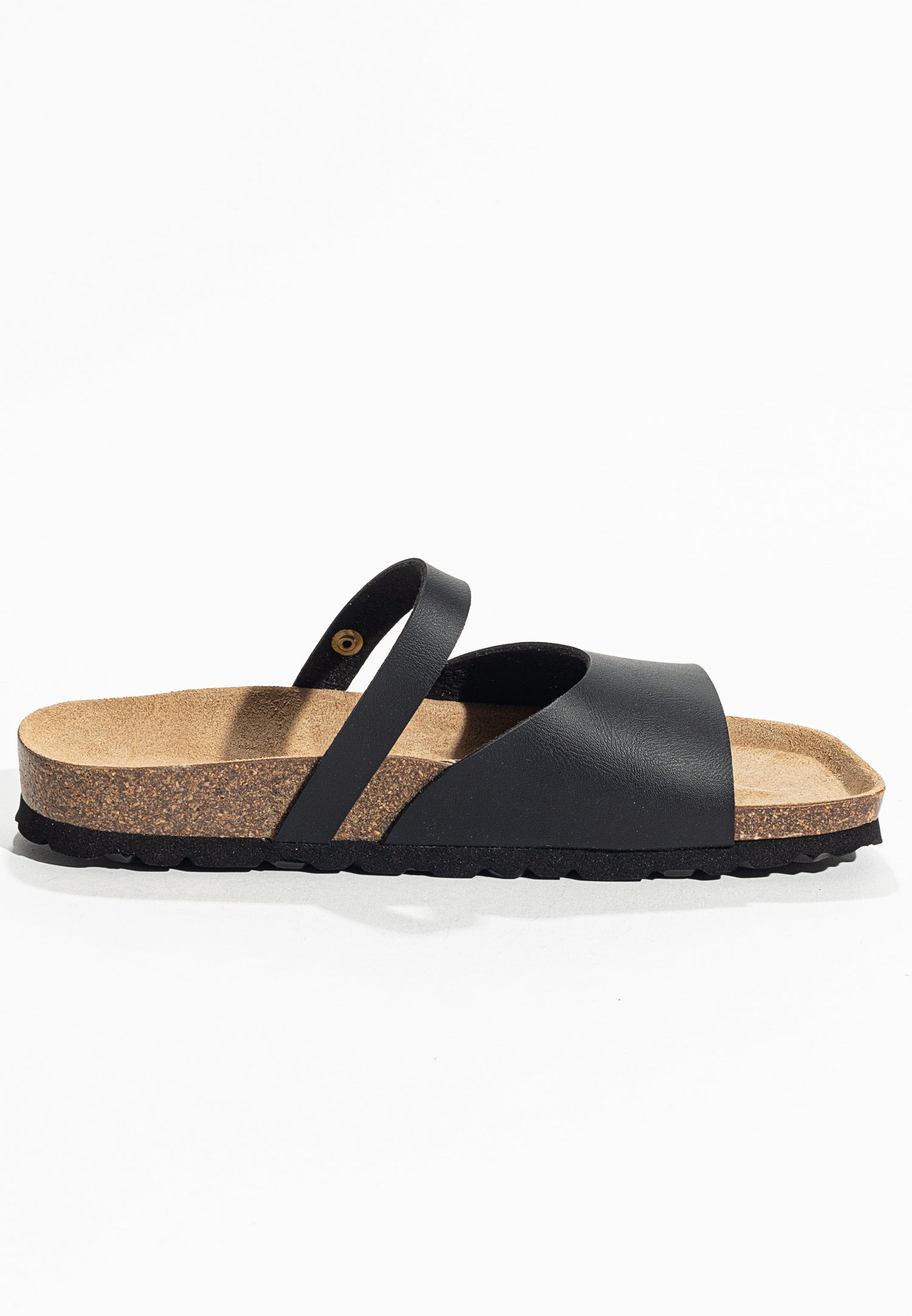 Marina Black 2 Strap Sandals