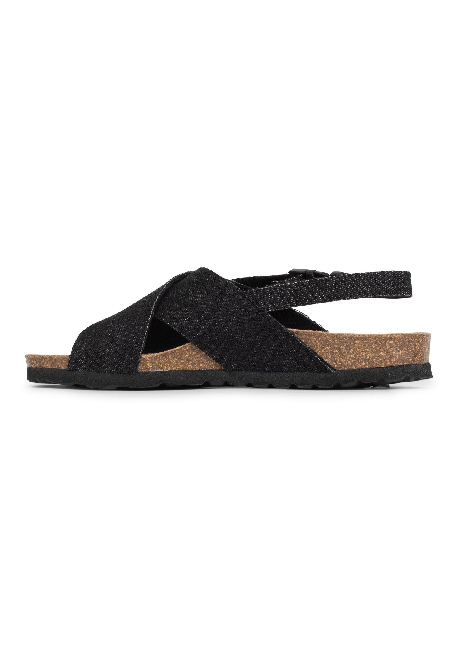 Sandales Sanary Noir Denim Multi-Brides