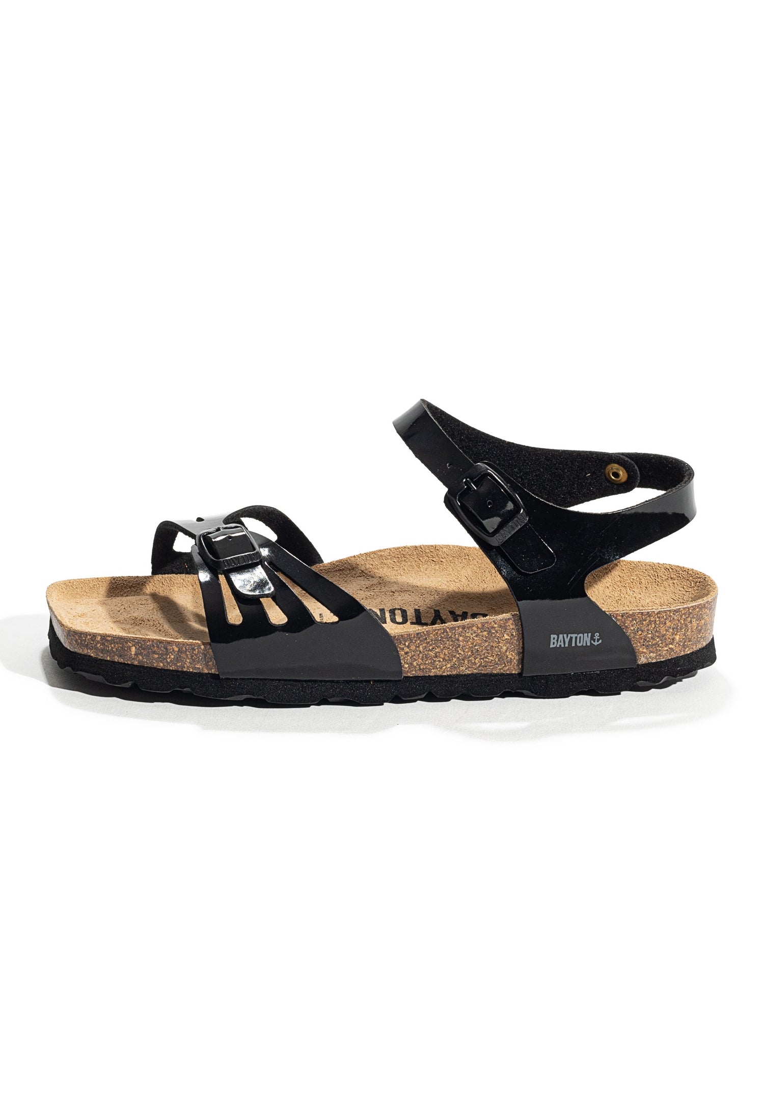 Eos Black Multi-Strap Sandals