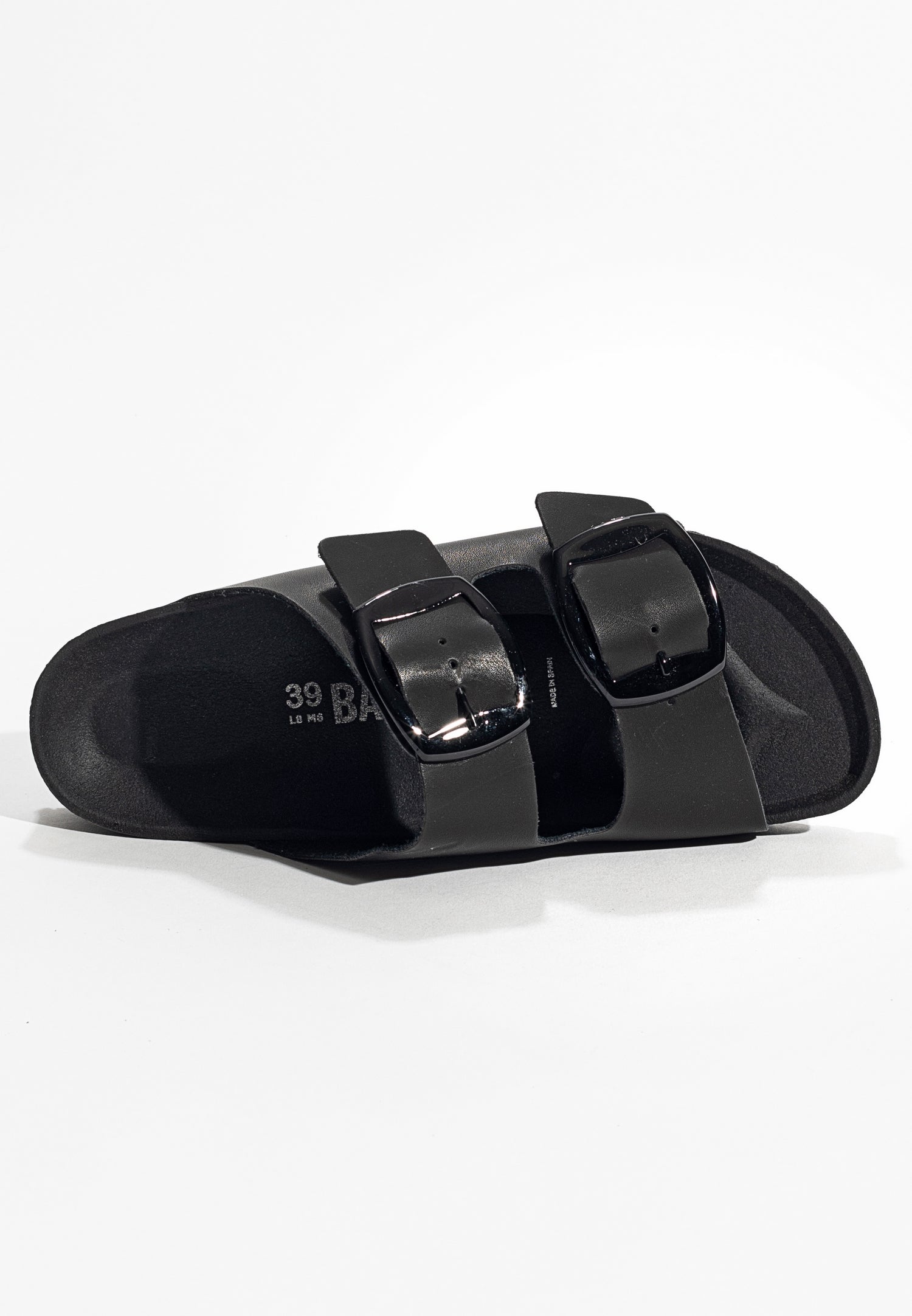 Alicante Black 2 Strap Sandals