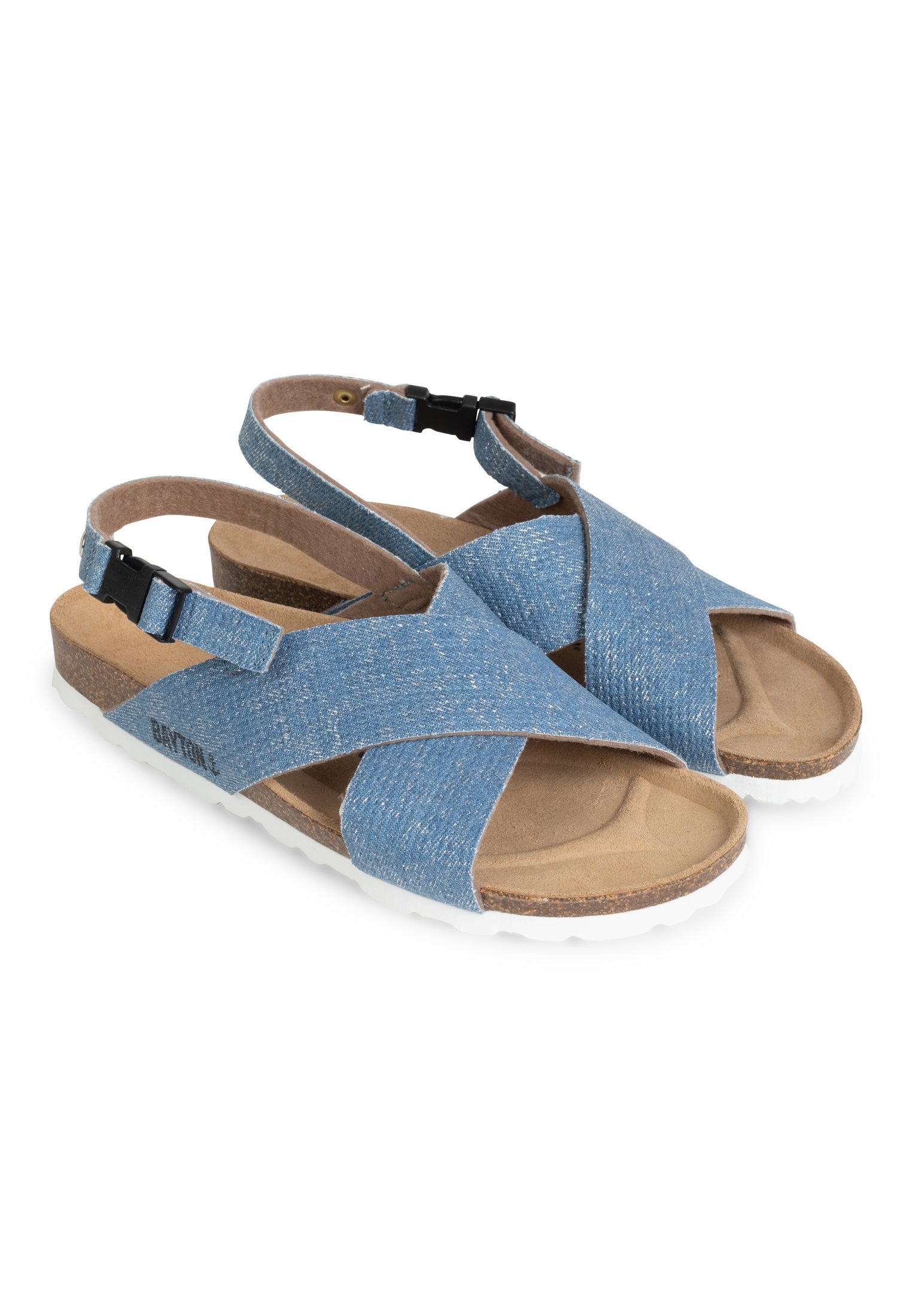 Sanary Denim Multi-Strap Sandals