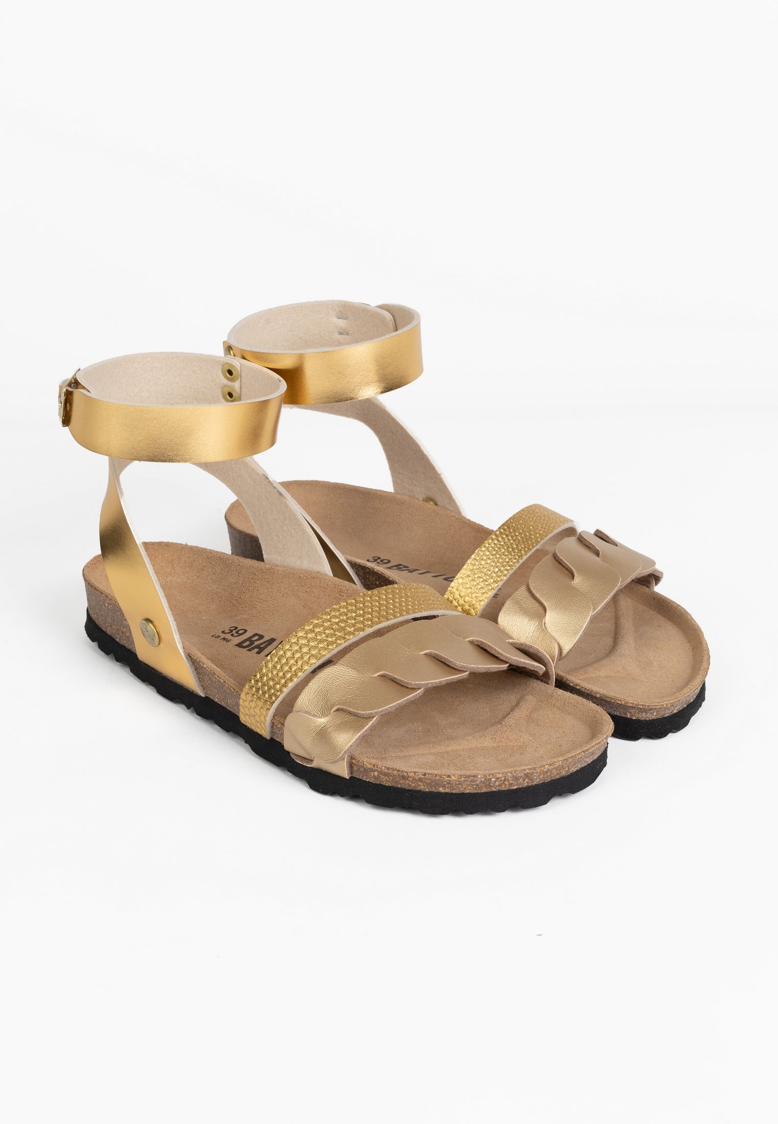 Capucine Golden Multi-Strap Sandals