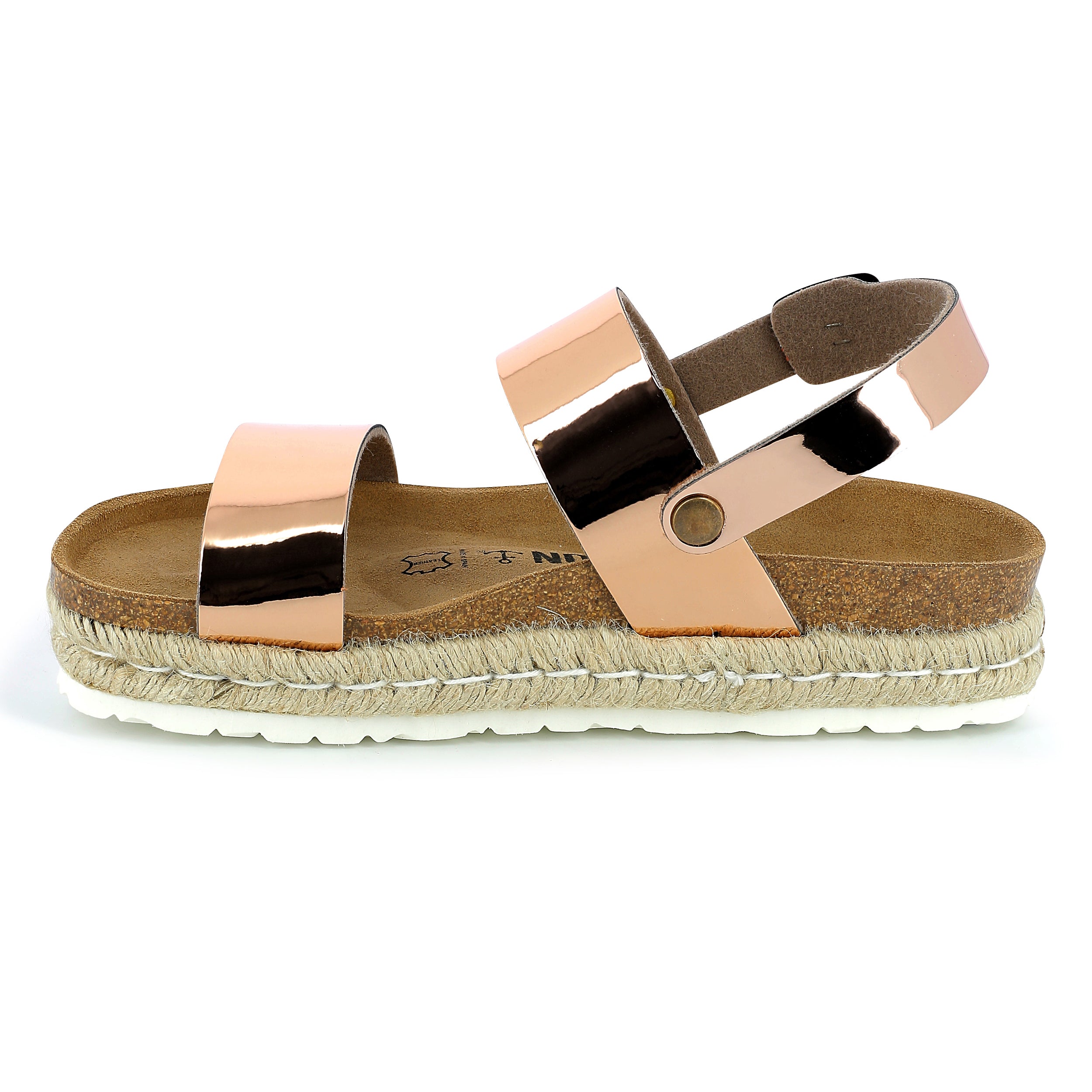 Gaceo Rose Gold Platform Sandals