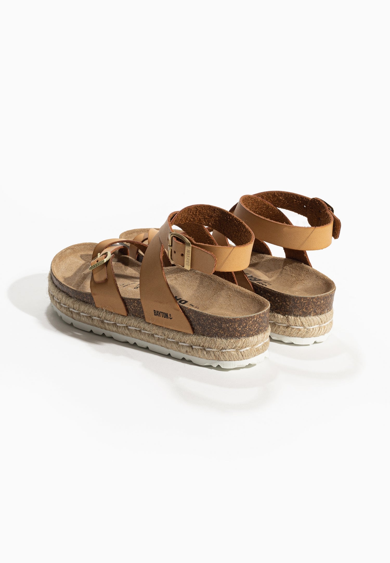 Den Camel Platform Sandals