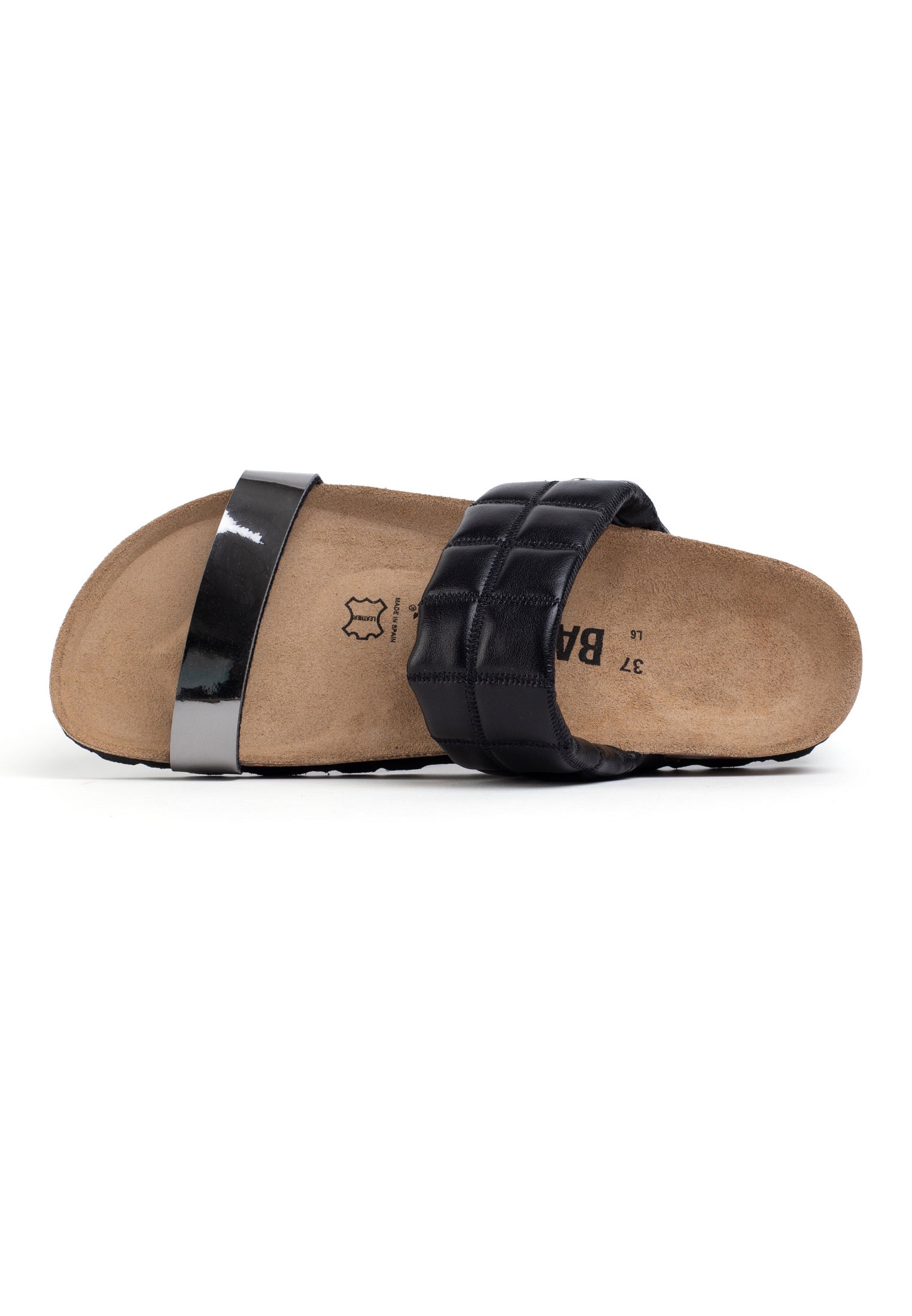 Manosque Anthracite and Black Multi-Strap Sandals