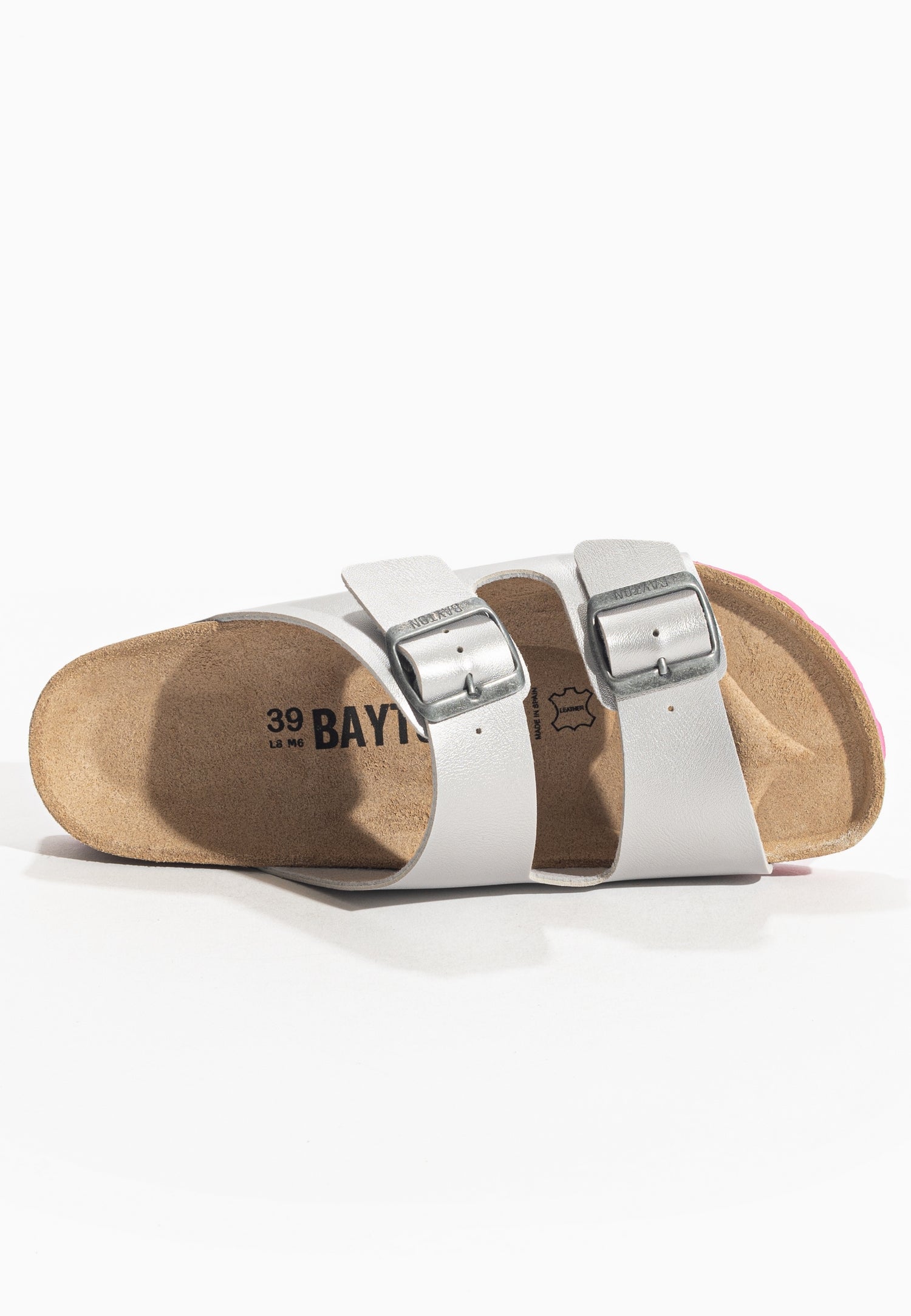 Arizona Silver 2 Strap Sandals