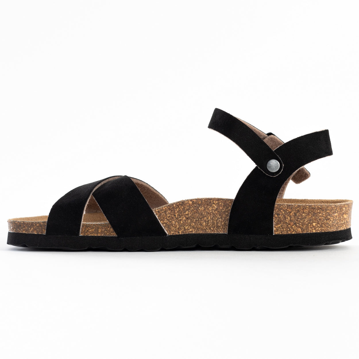 Vallado Black Multi-Strap Sandals