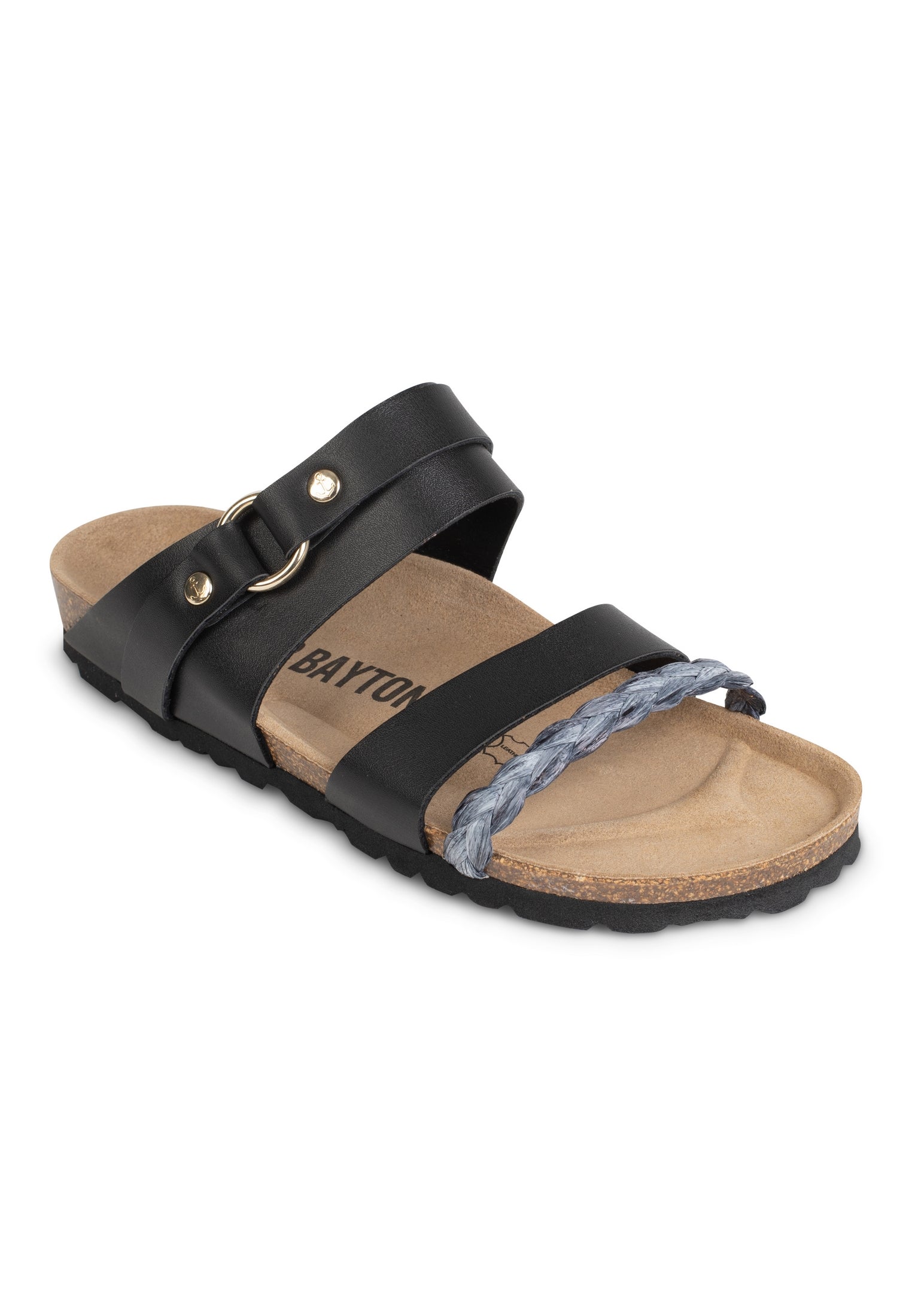 Sandals 2 Straps Guyana Bis Black