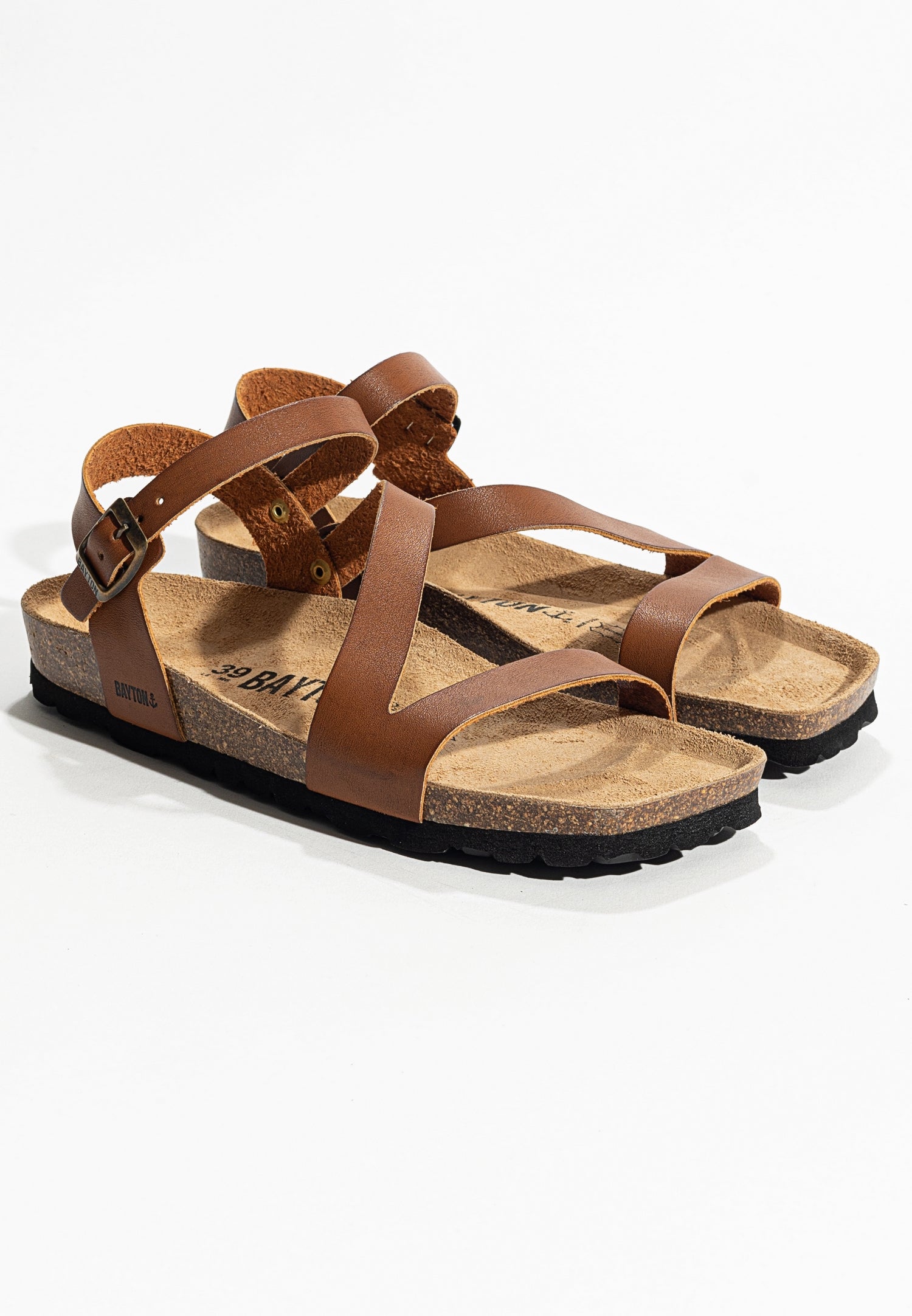 Vigo Camel Multi-Strap Sandals