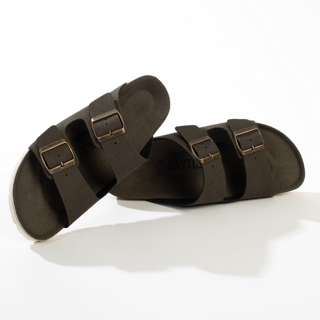 Atlas Brown 2 Strap Sandals