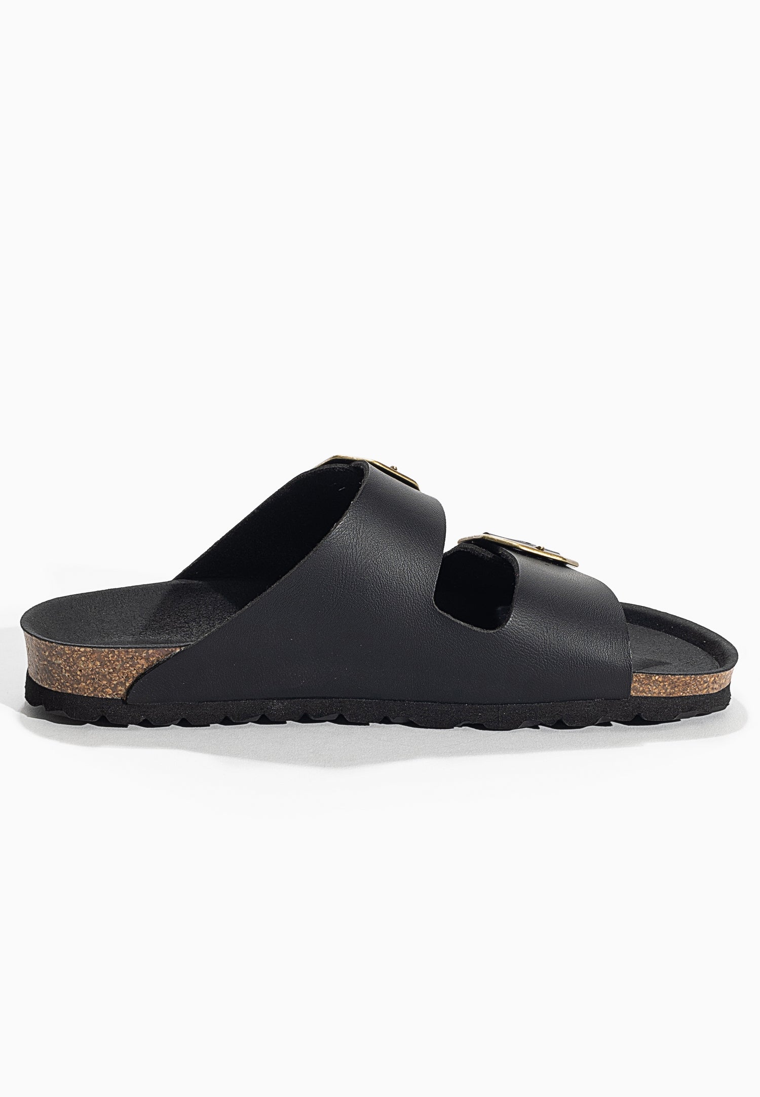 Atlas Black 2 Strap Sandals