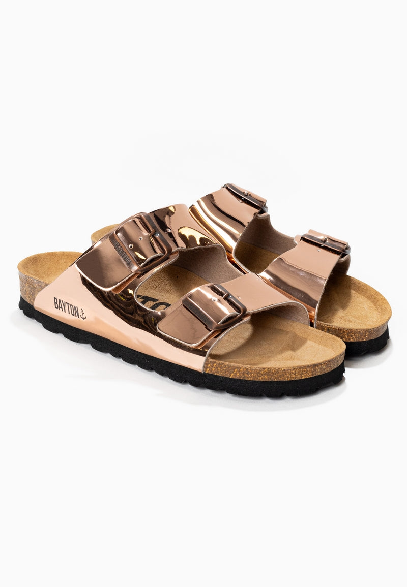 Sandales 2 Brides Atlas Rose gold