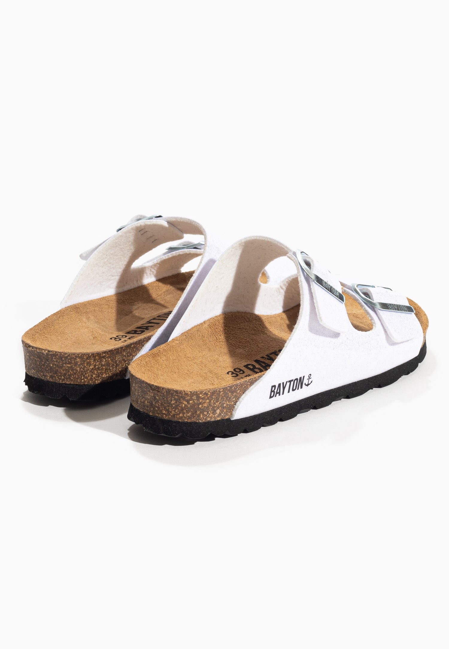 Tracy White 2 Strap Sandals