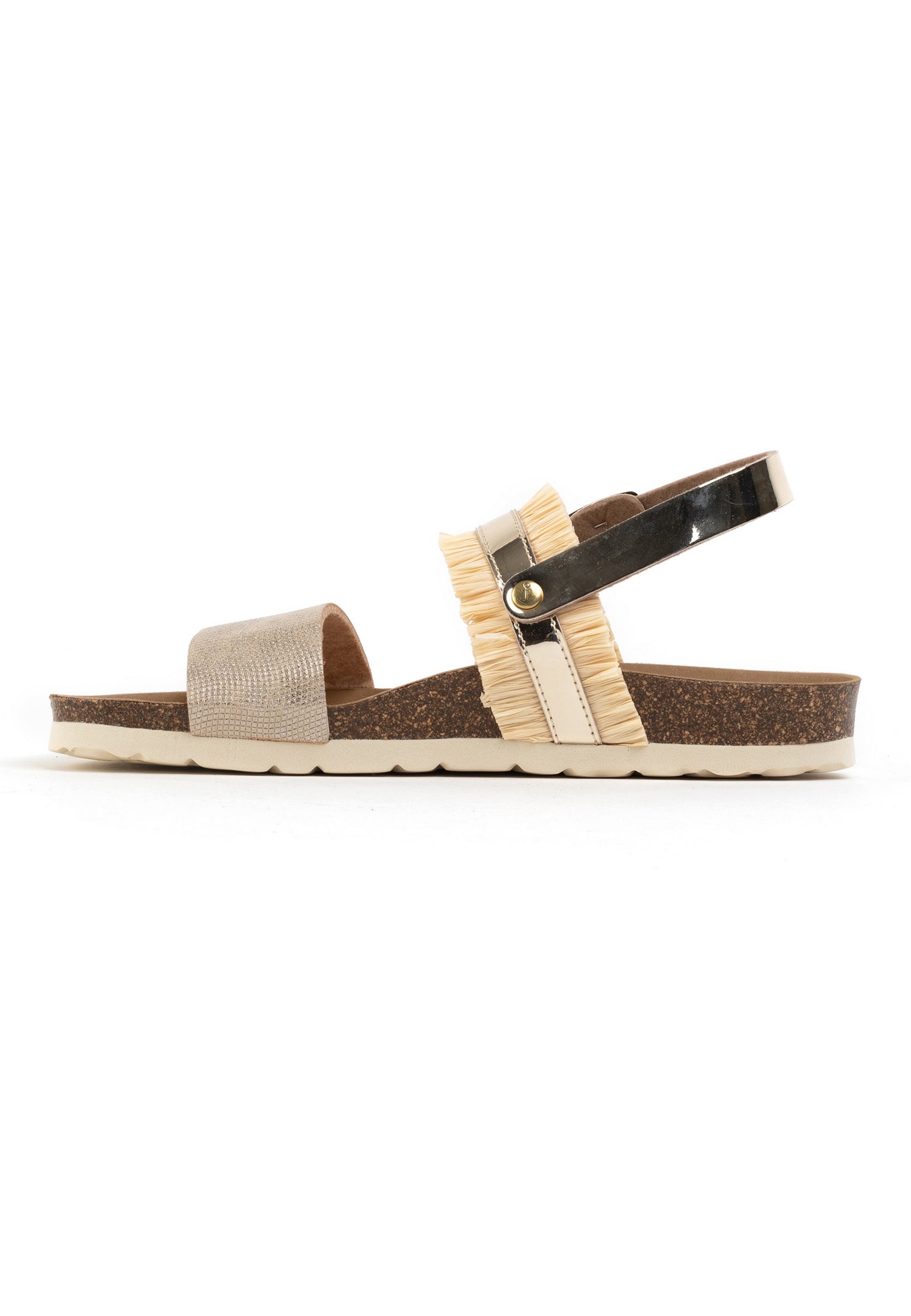 Sandalias Romane Multinovias Rafia Beige