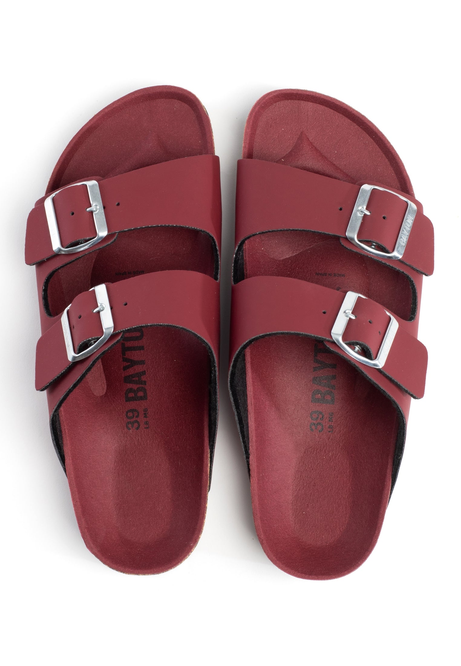 Atlas Bordeaux 2 Strap Sandals