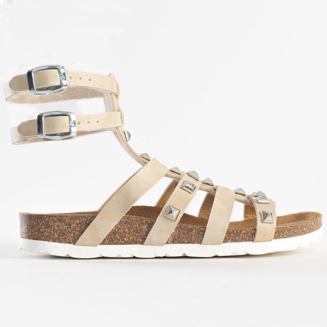 Braga Off-White Multi-Strap Sandals