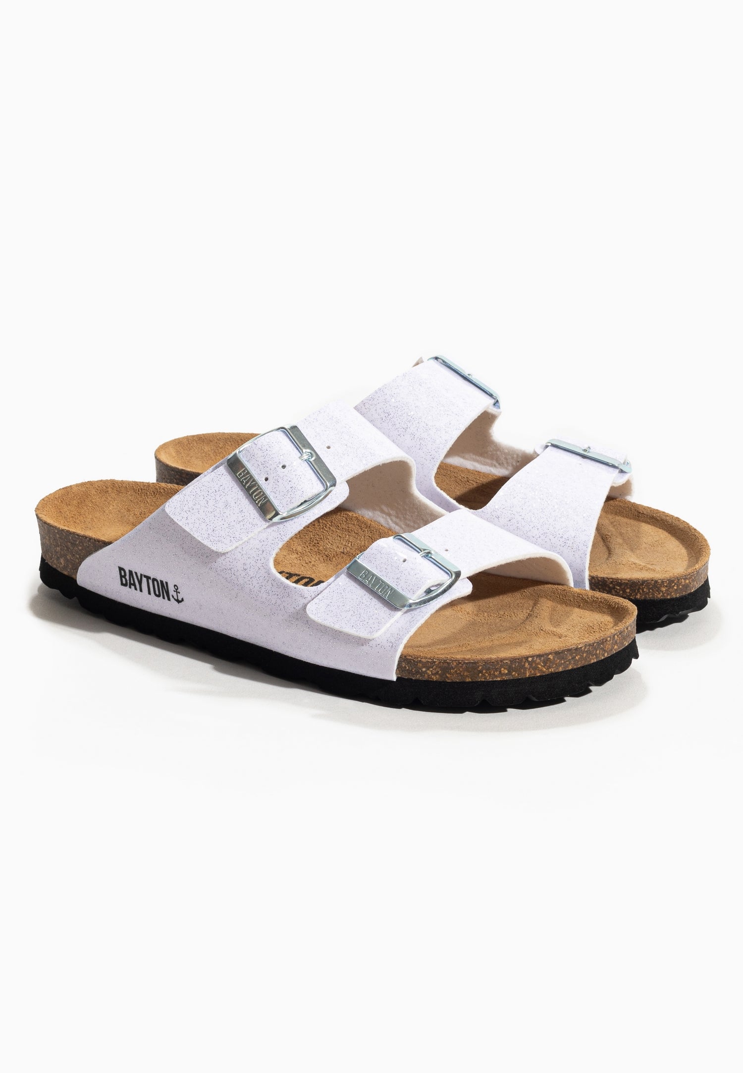 Tracy White 2 Strap Sandals