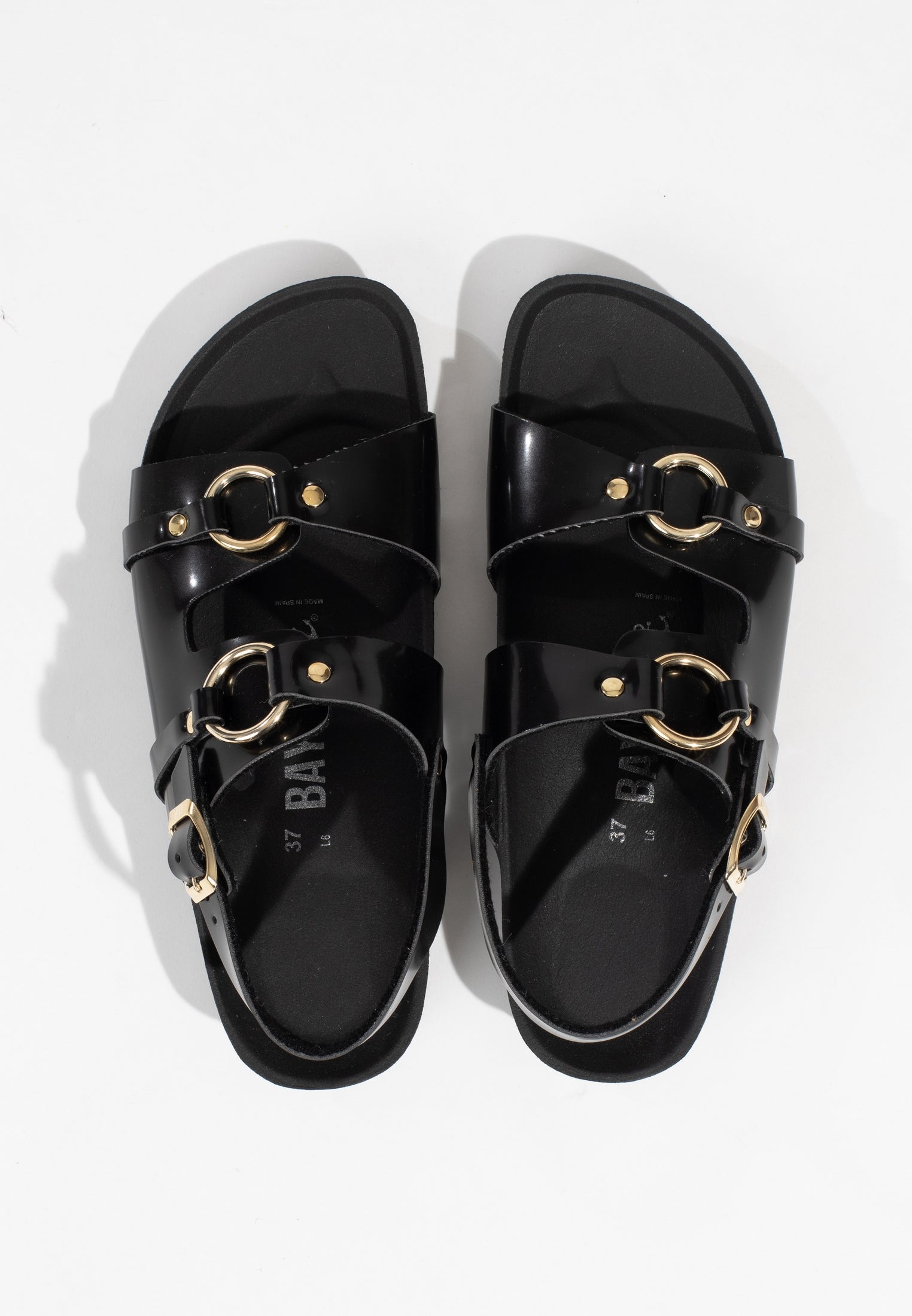 Astral Black 2 Strap Sandals