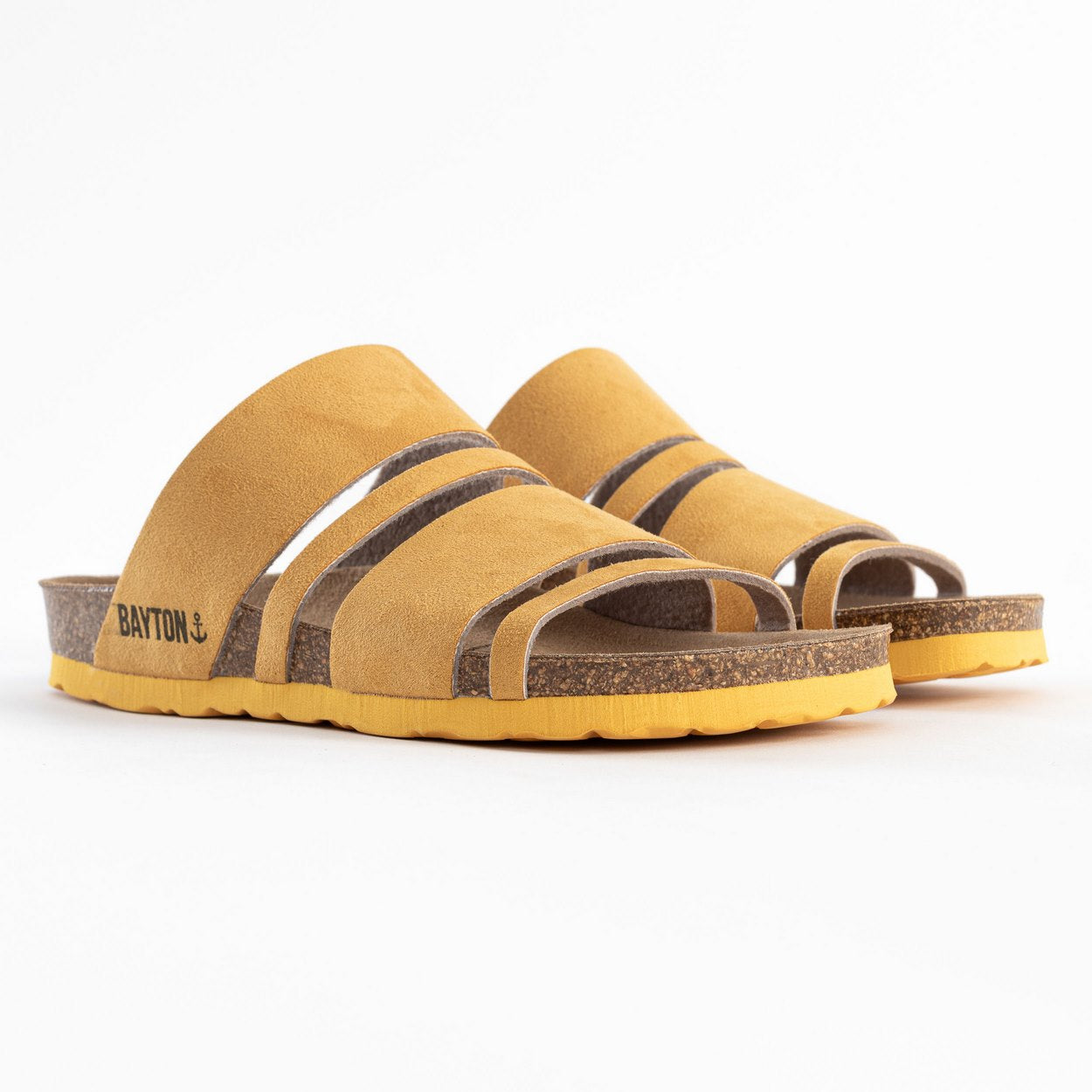 Leiria Yellow Multi-Strap Sandals