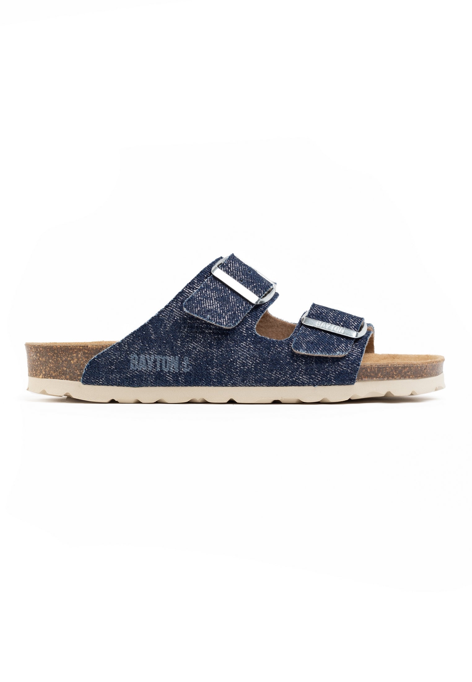 Sandalias Alicante 2 Tiras Denim Azul Crudo