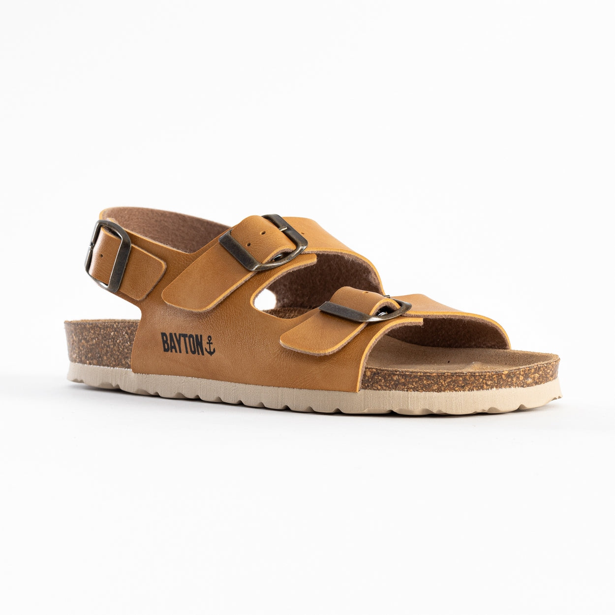 Achille Camel Multi-Strap Sandals