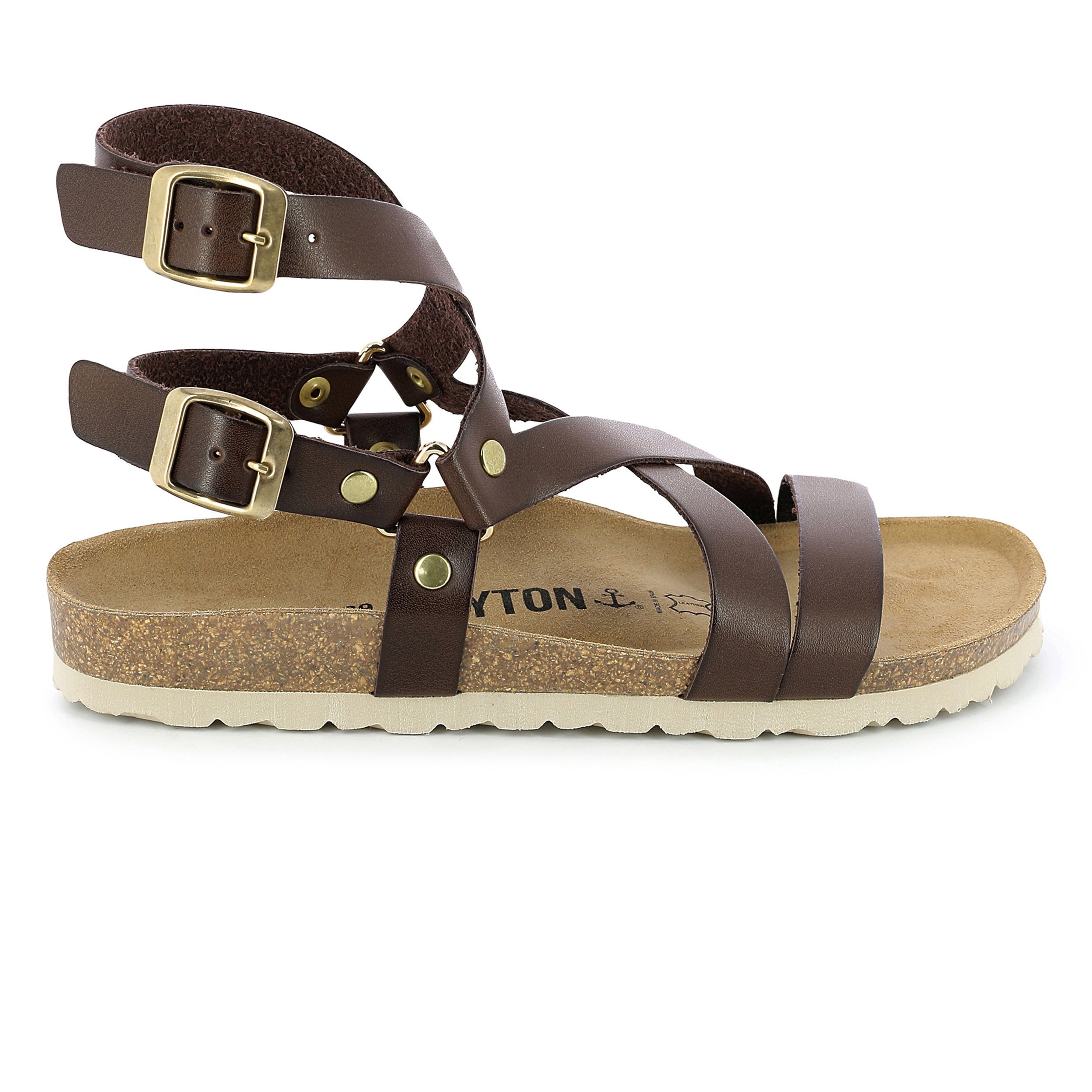 Armidale Brown Multi-Strap Sandals