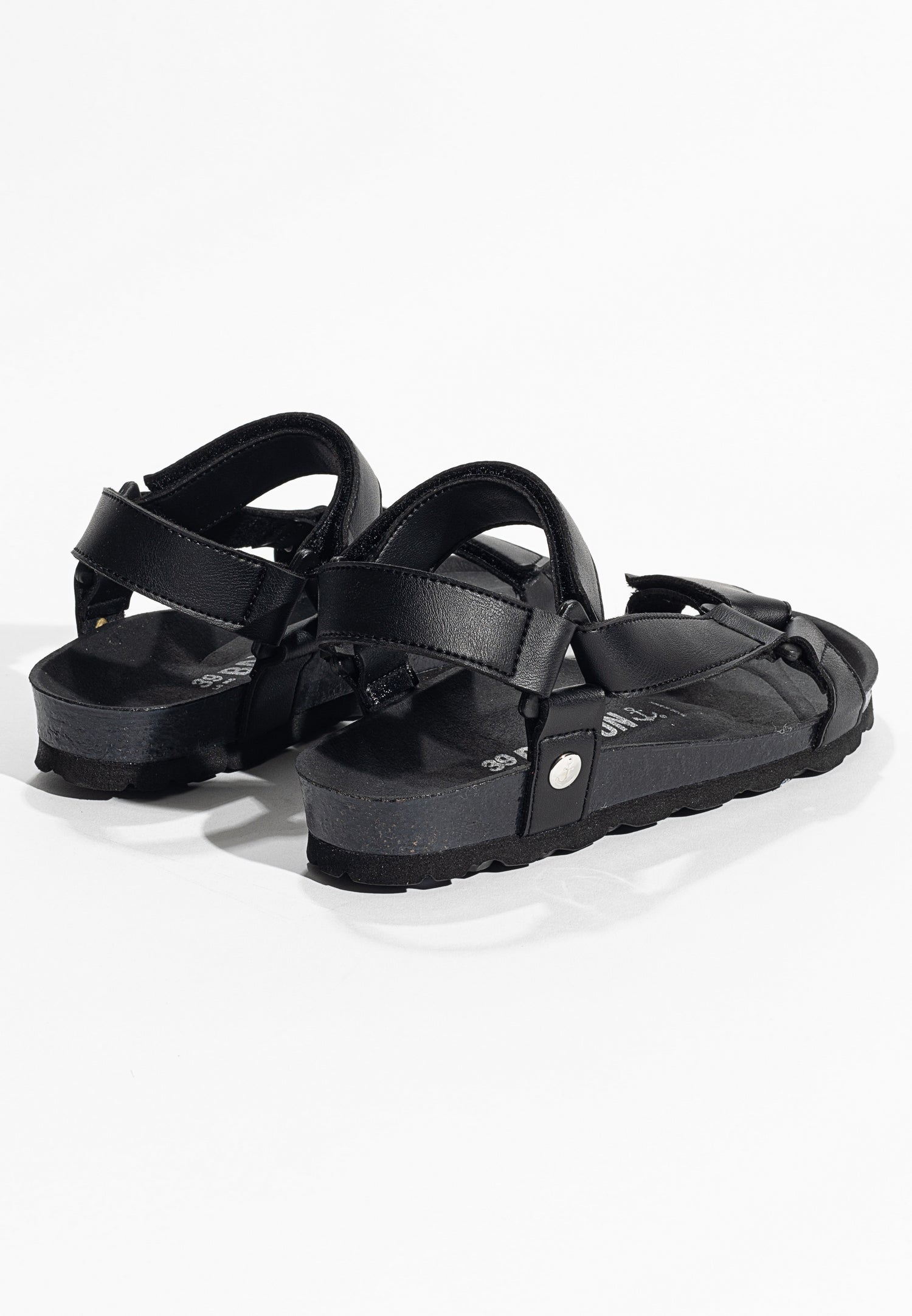 Rigoni Black Multi-Strap Sandals