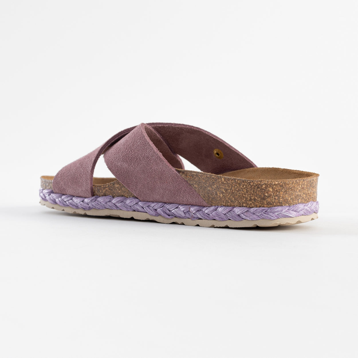 Sandalias Burgos 2 Tiras Rosa Viejo