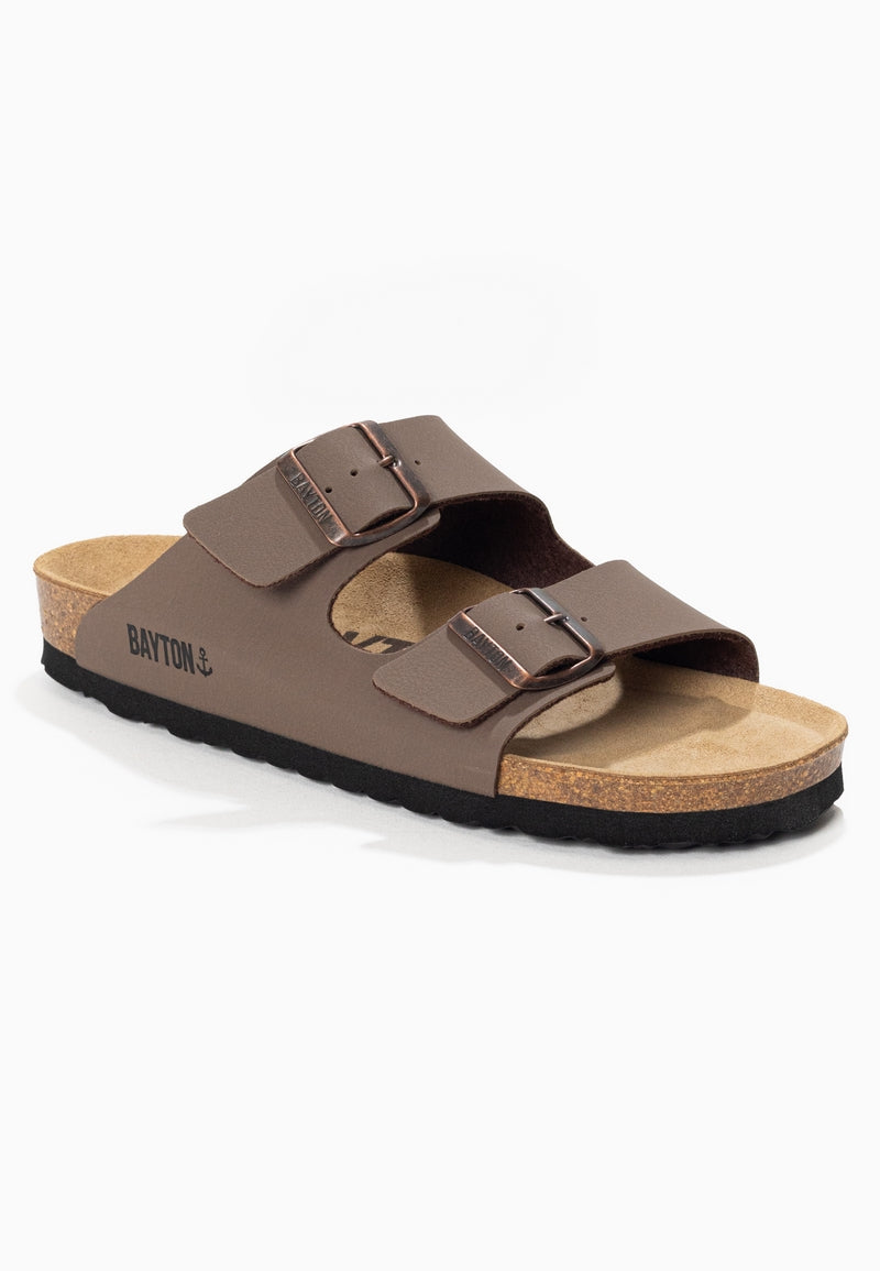 Taupe Atlas Sandals