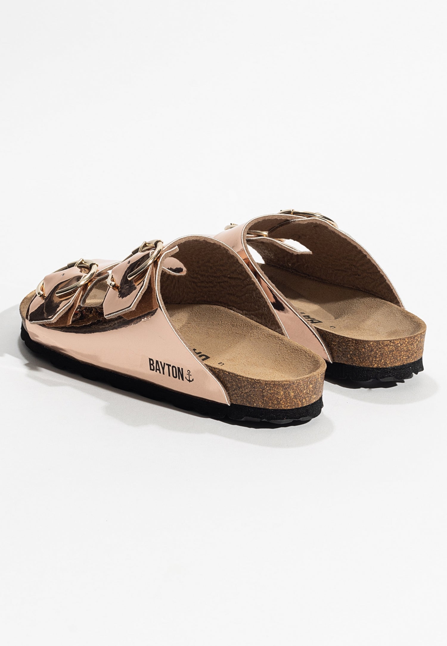 2 Straps Atlas Sandals Rose gold