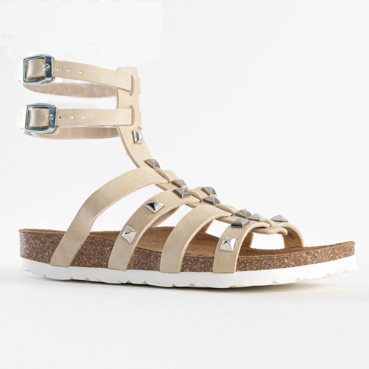 Braga Off-White Multi-Strap Sandals