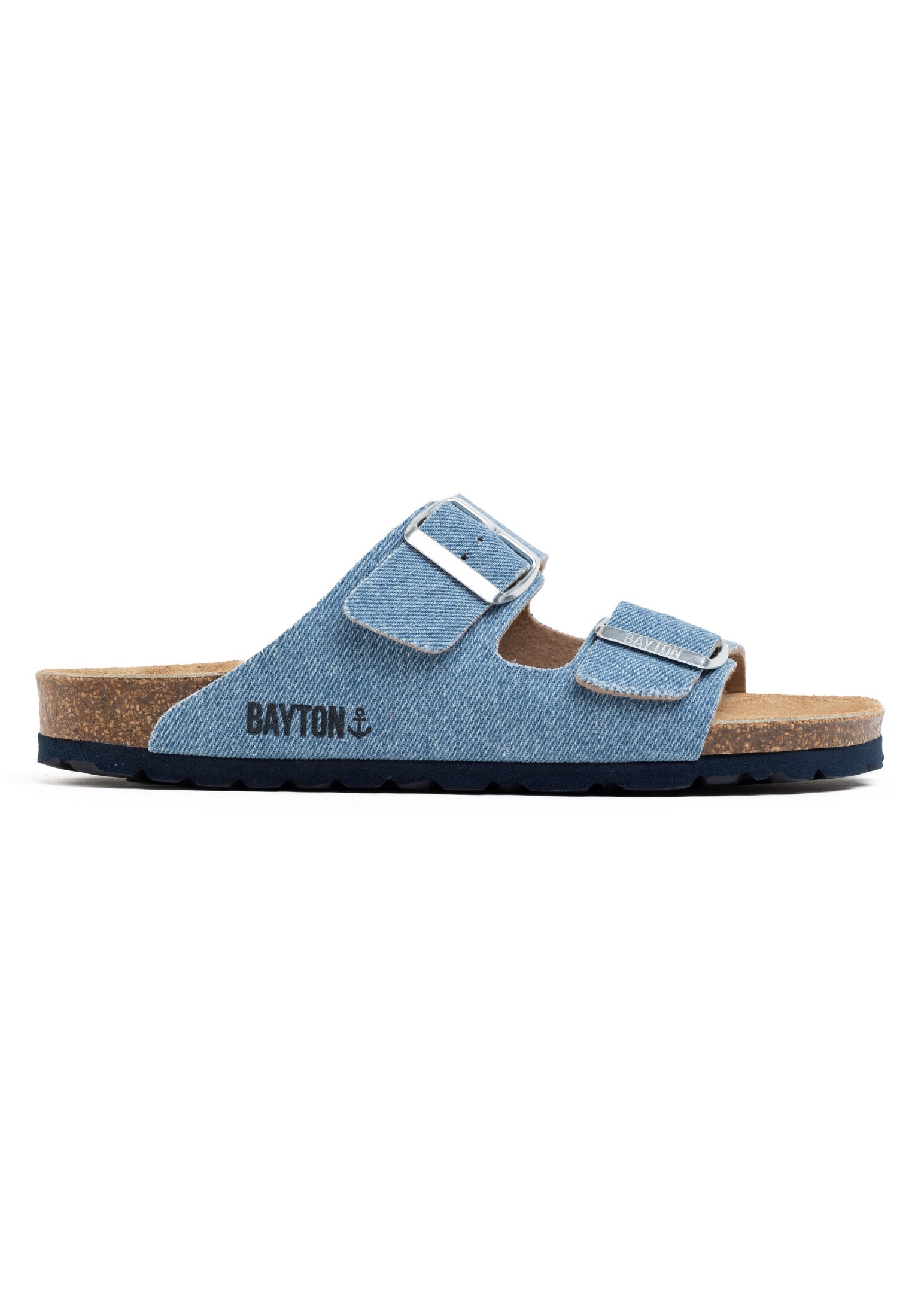 Sandales 2 Brides Atlas Bleu Clair Denim