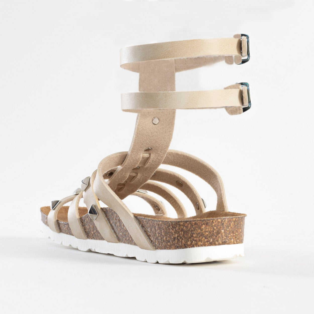 Braga Off-White Multi-Strap Sandals