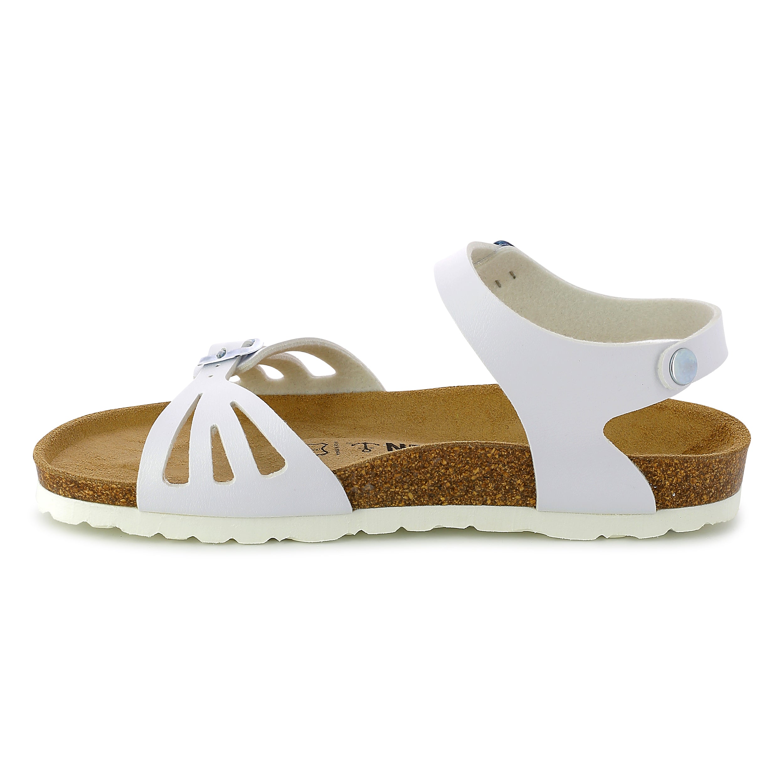 Eos White Multi-Strap Sandals