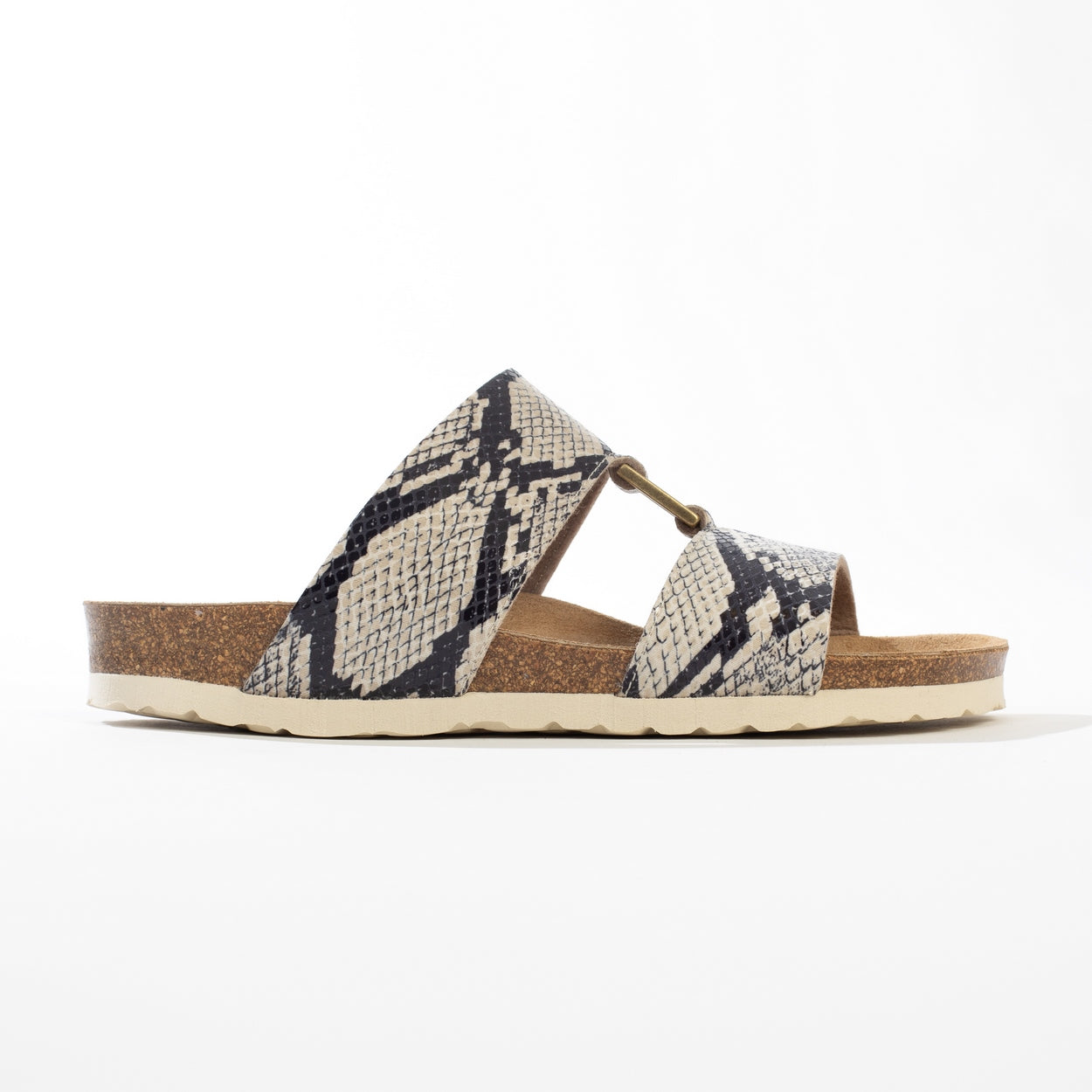 Navia Off-White 2-Strap Sandals