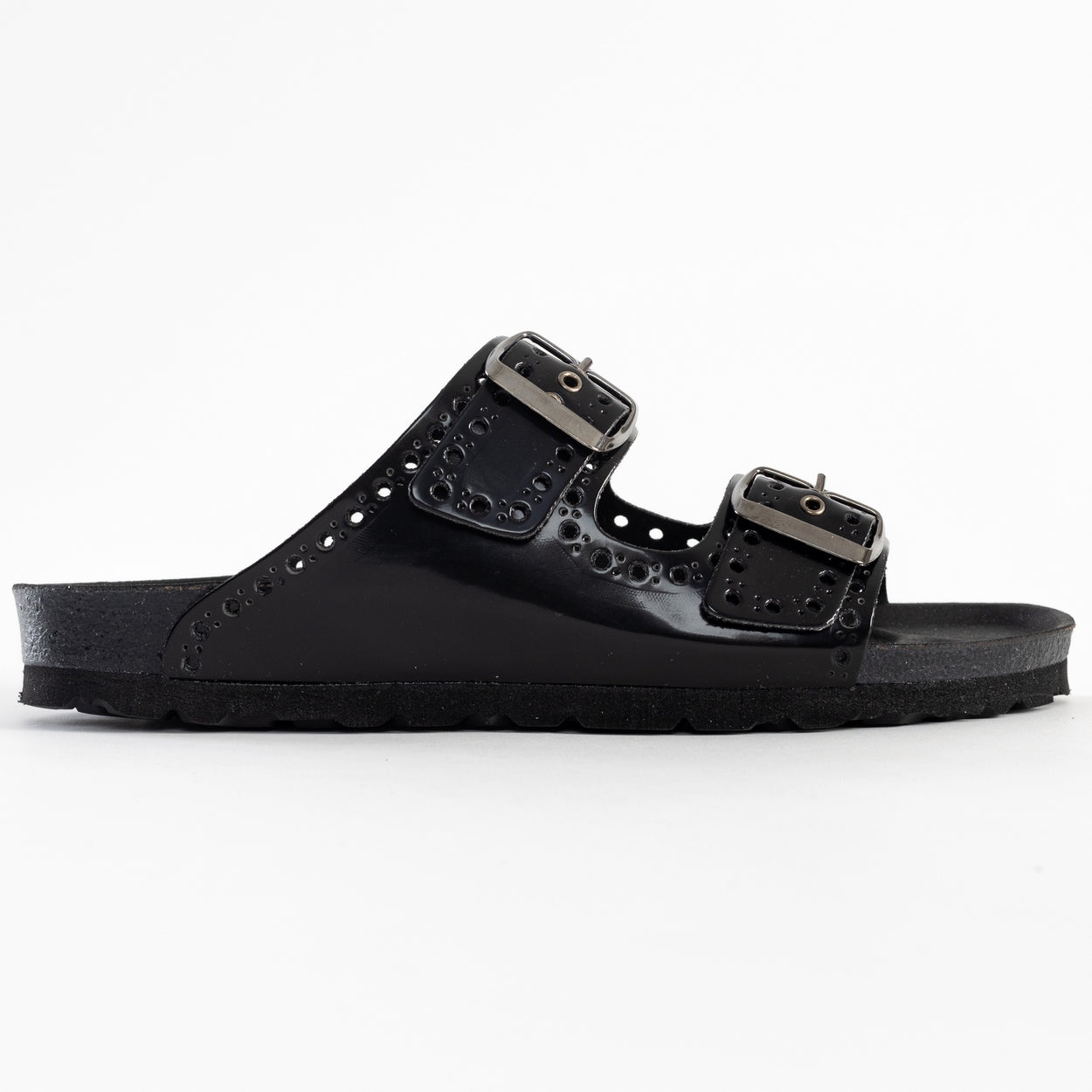 Atlas Black 2 Strap Sandals