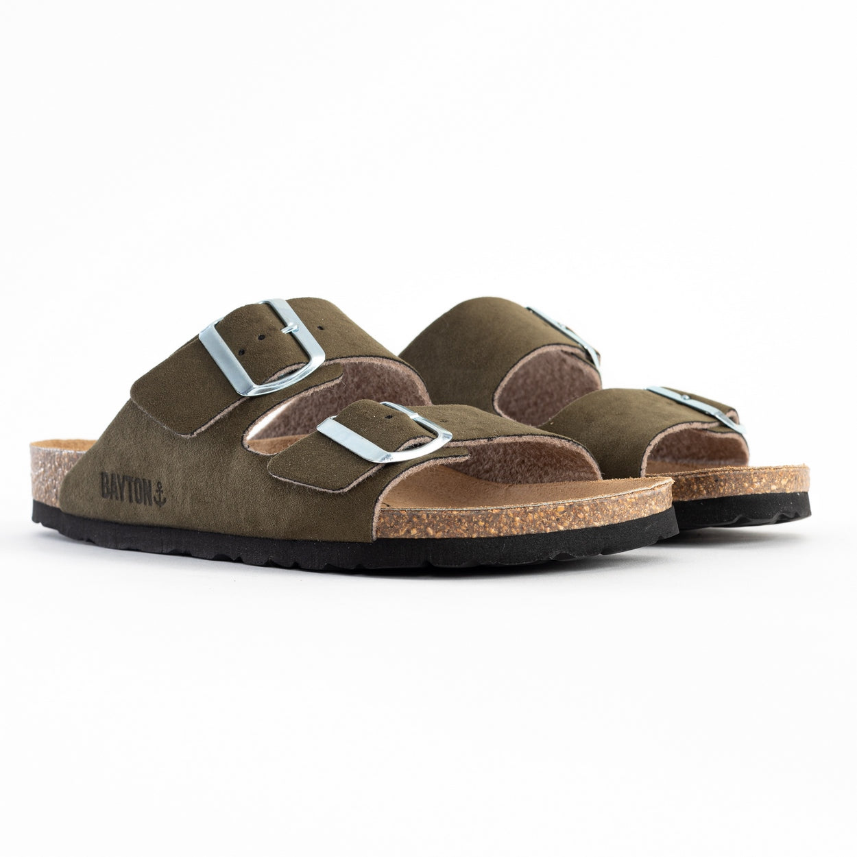 Atlas Khaki 2 Strap Sandals