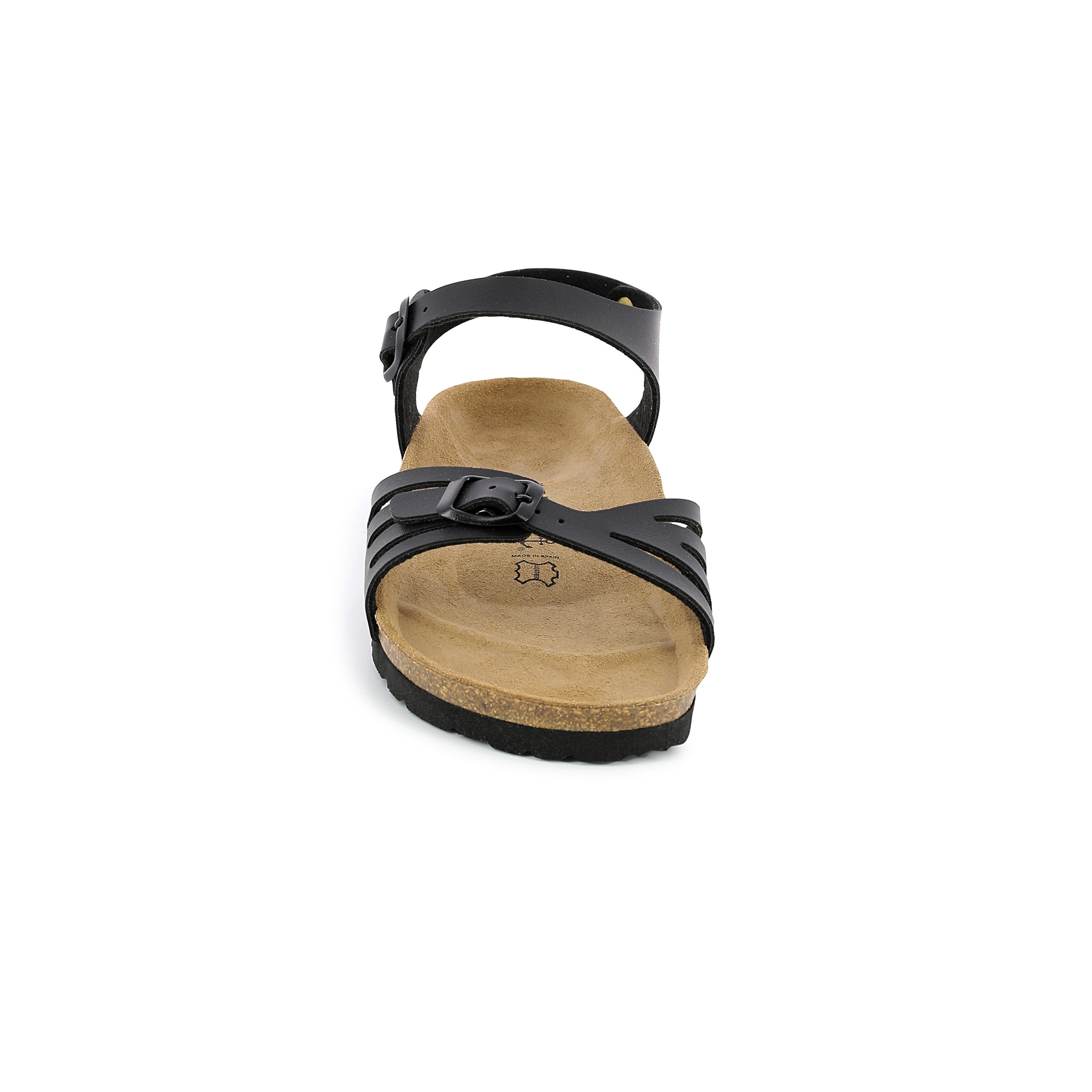 Eos Black Multi-Strap Sandals