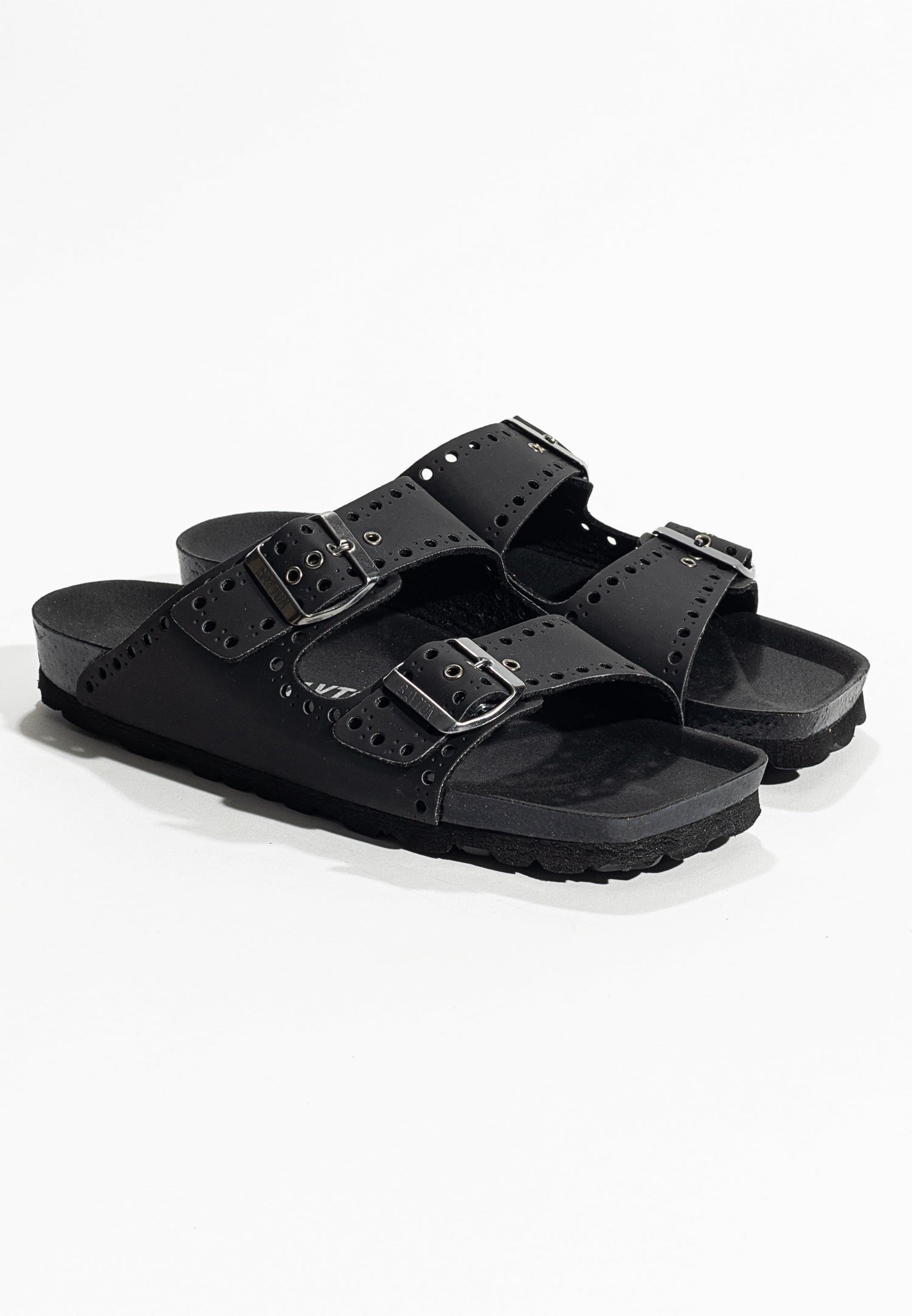 Atlas Black 2 Strap Sandals