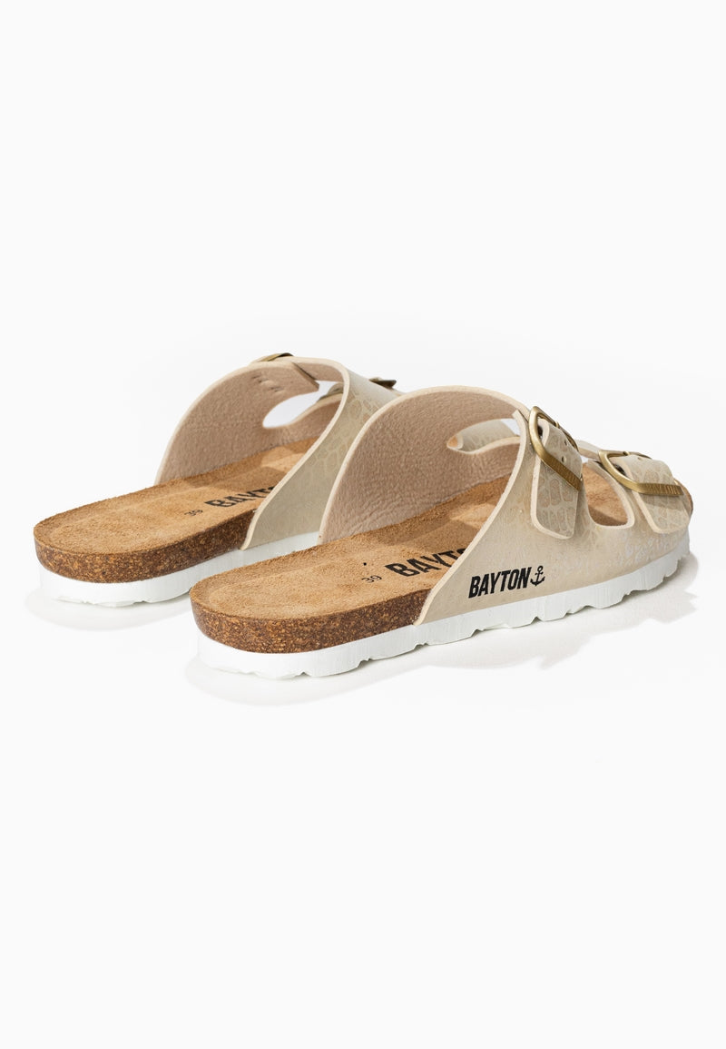 Astrakan Beige 2 Strap Sandals