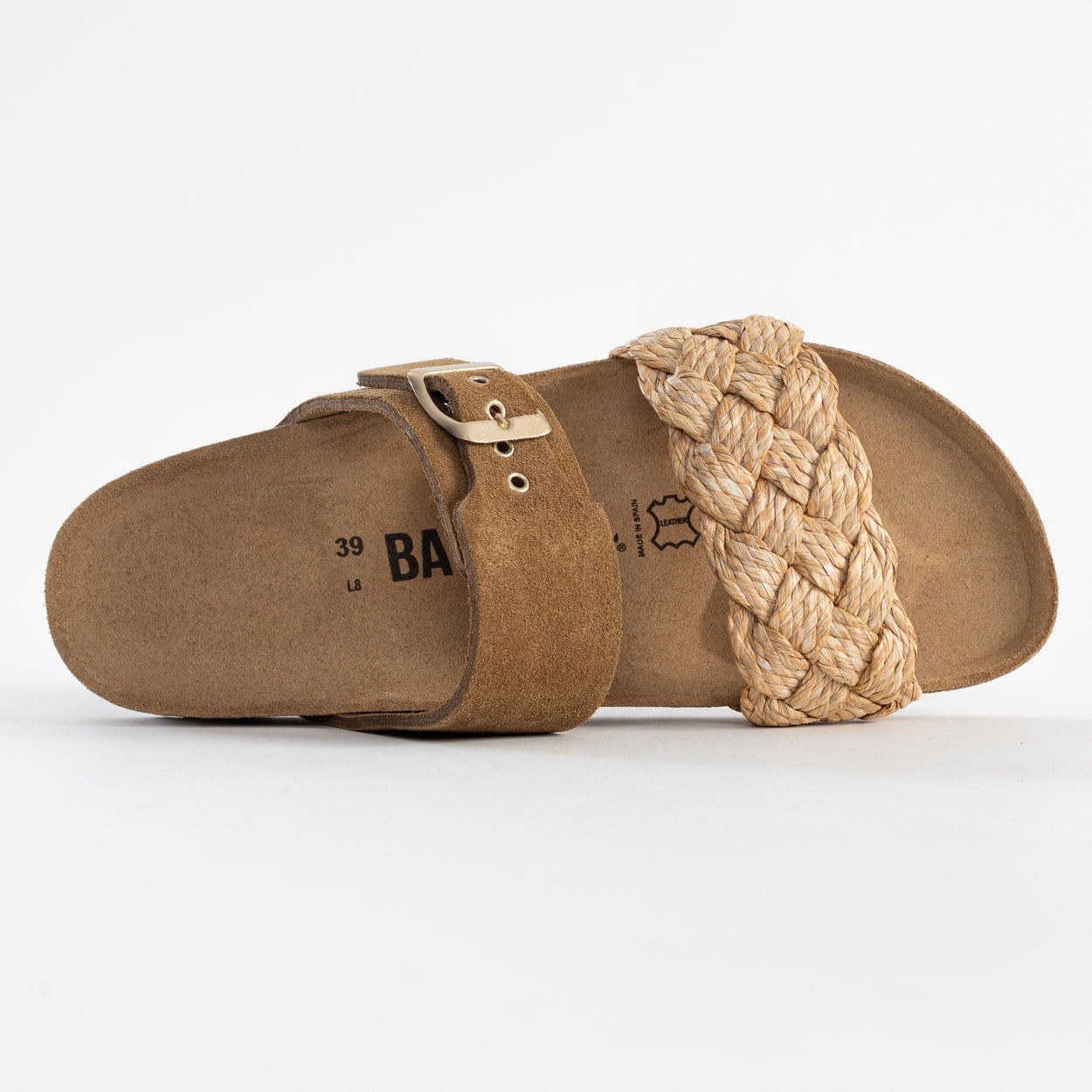 Sandalias Carina 2 Tiras Camel