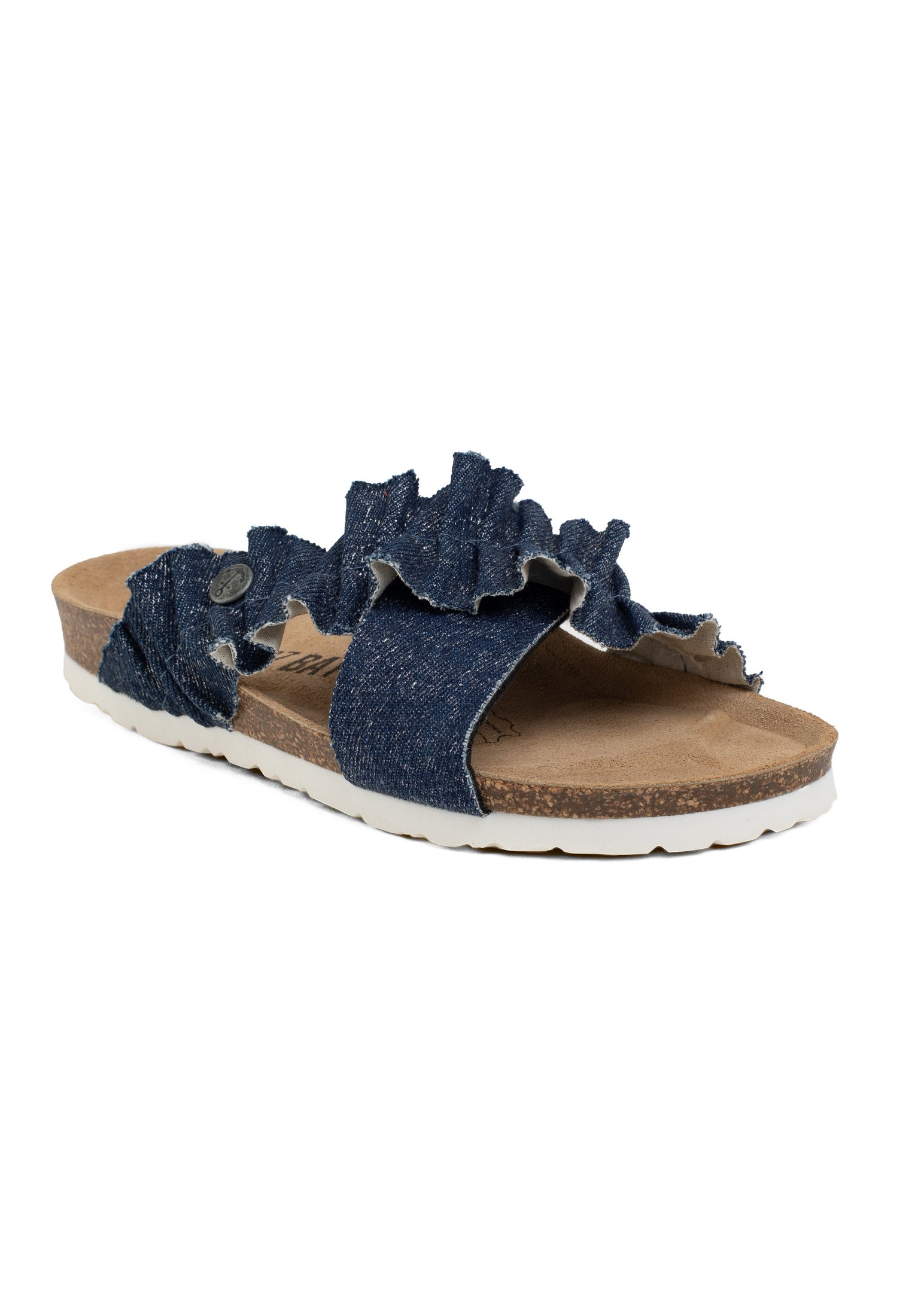 Sandalias con plataforma vaquera azul claro Victoire