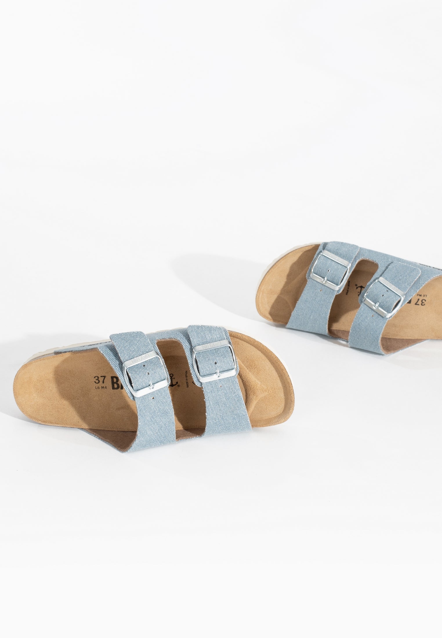 Sandalias Atlas 2 Tiras Denim Azul Cielo